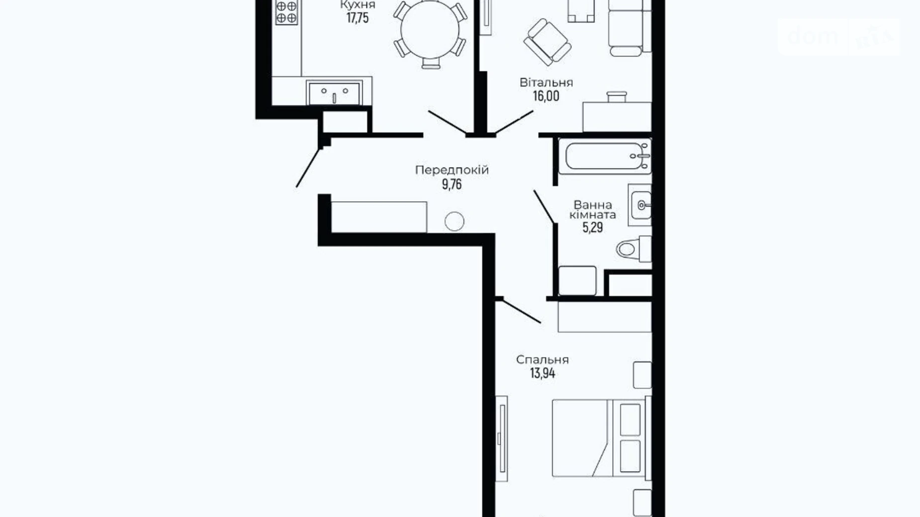 Продается 2-комнатная квартира 65.54 кв. м в Трускавце, ул. Роксоланы, 17А - фото 2