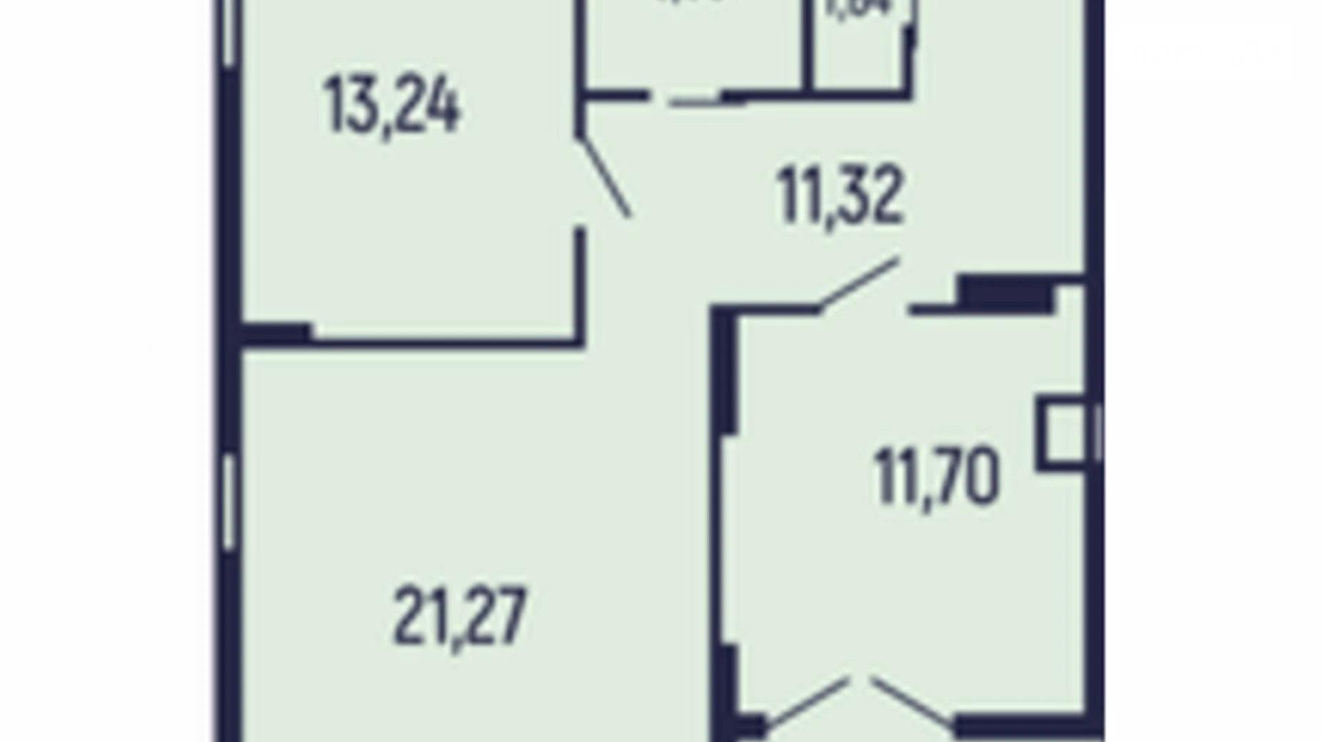 Продается 2-комнатная квартира 64.55 кв. м в Мукачеве, цена: 74233 $ - фото 2