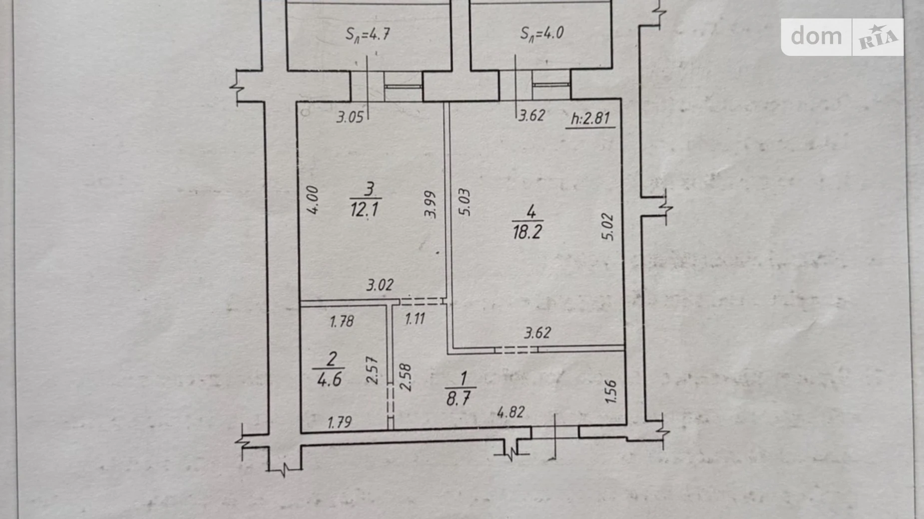 Продается 1-комнатная квартира 47.95 кв. м в, цена: 37000 $ - фото 5
