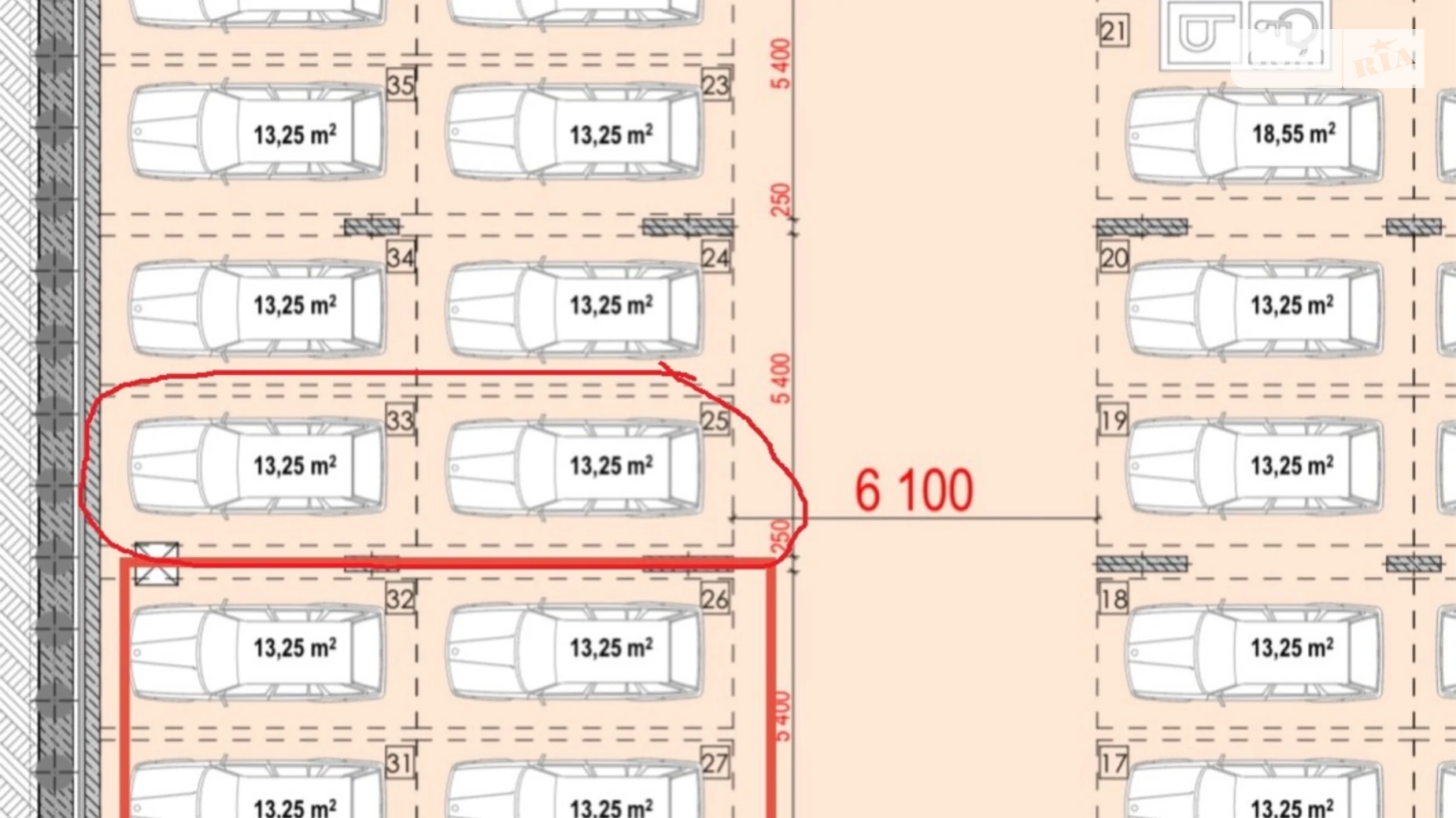 Продается подземный паркинг под легковое авто на 26.6 кв. м, цена: 21000 $ - фото 3