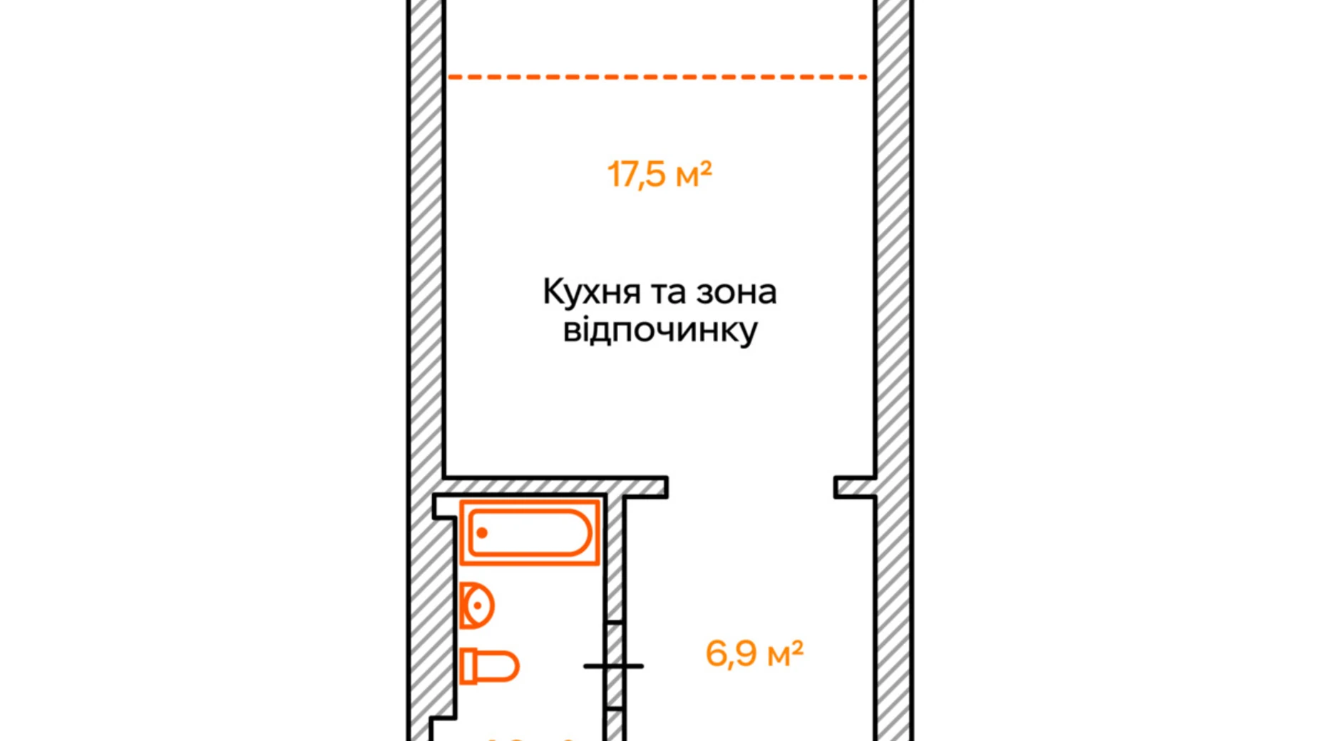 Продається 1-кімнатна квартира 35.9 кв. м у Києві, вул. Михайла Максимовича, 26 - фото 2