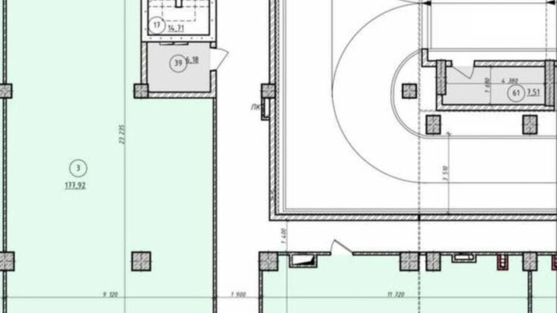 Продається офіс 177.17 кв. м в бізнес-центрі, цена: 345482 $ - фото 2