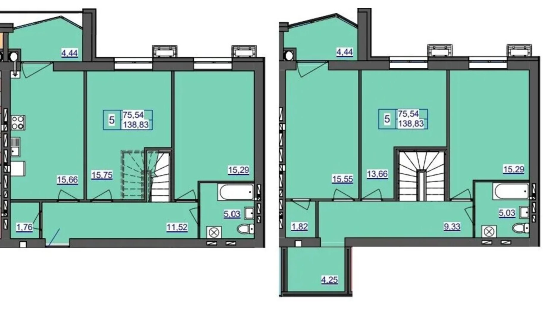 Продается 5-комнатная квартира 138.83 кв. м в Житомире, ул. Святослава Рихтера, 40 - фото 2