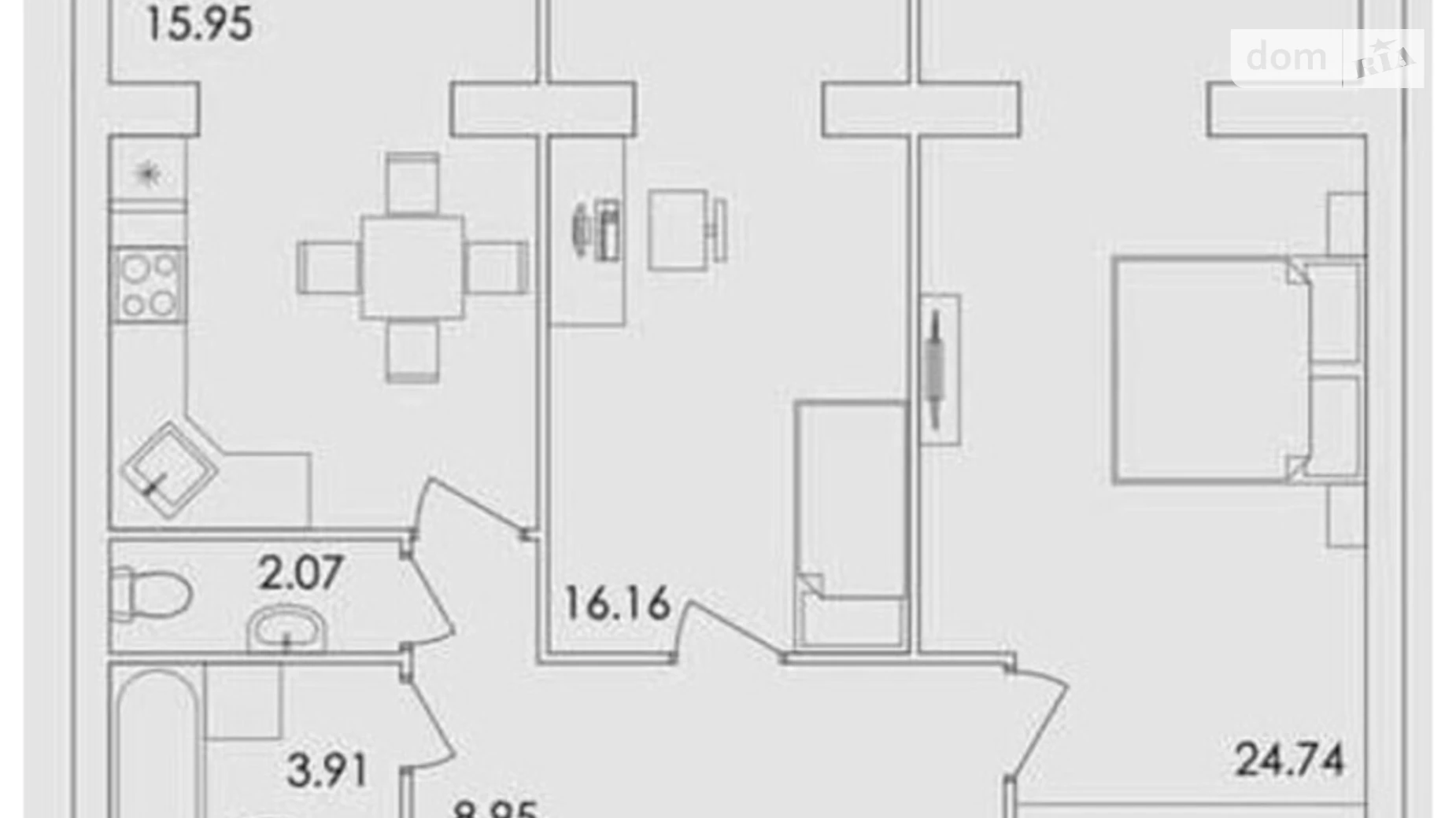 Продается 2-комнатная квартира 71.15 кв. м в Житомире, ул. Жуйка, 28 - фото 2
