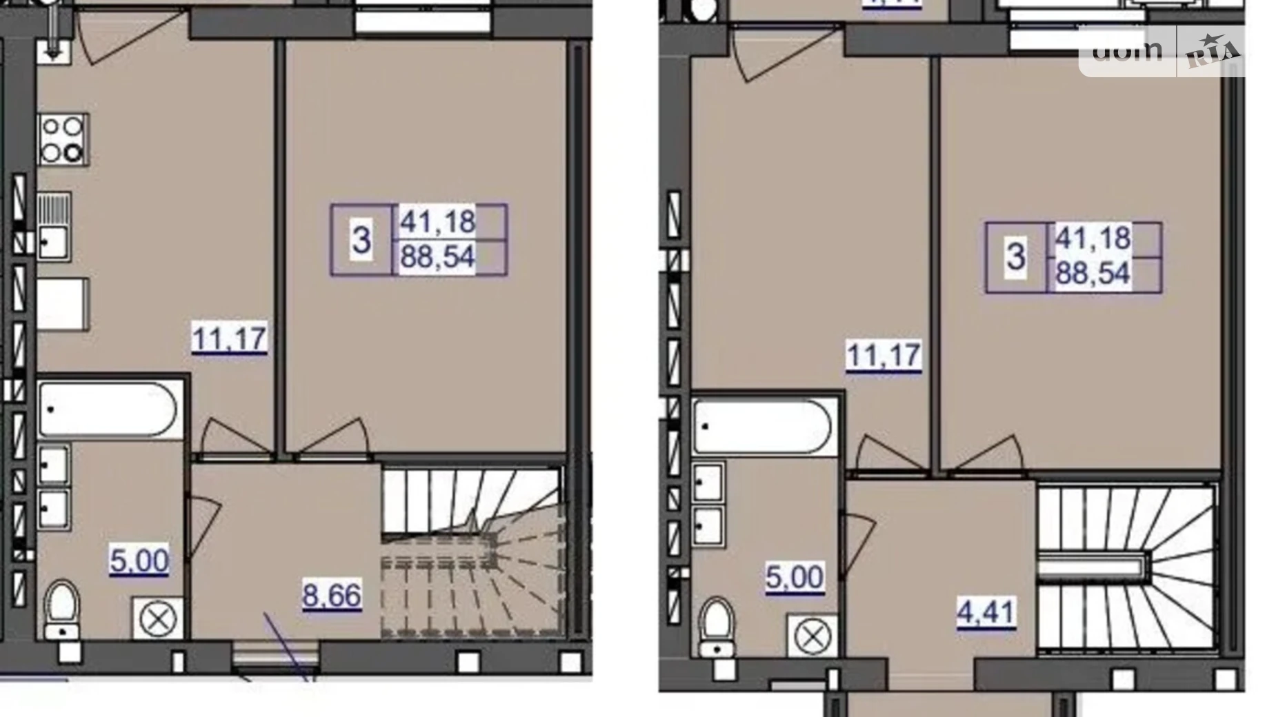 Продается 3-комнатная квартира 88.68 кв. м в Житомире, ул. Святослава Рихтера, 40 - фото 2
