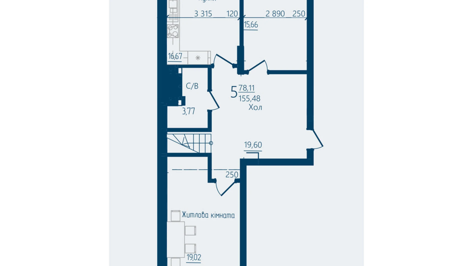 Продается 5-комнатная квартира 155.48 кв. м в Черновцах, цена: 139932 $ - фото 2