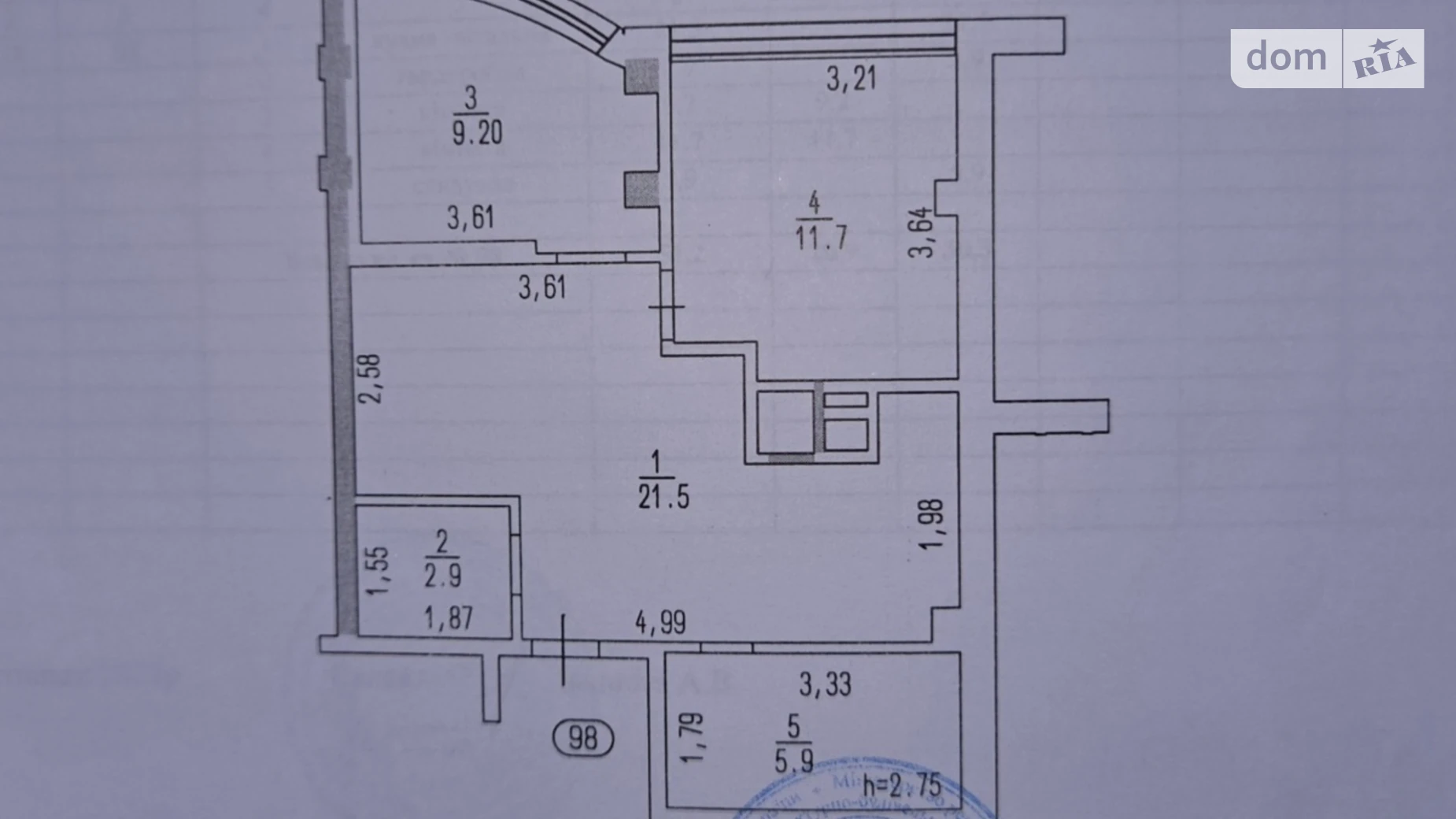 Продається 2-кімнатна квартира 51.2 кв. м у Черкасах, вул. Праведниці Шулежко(Пушкіна), 33 - фото 2