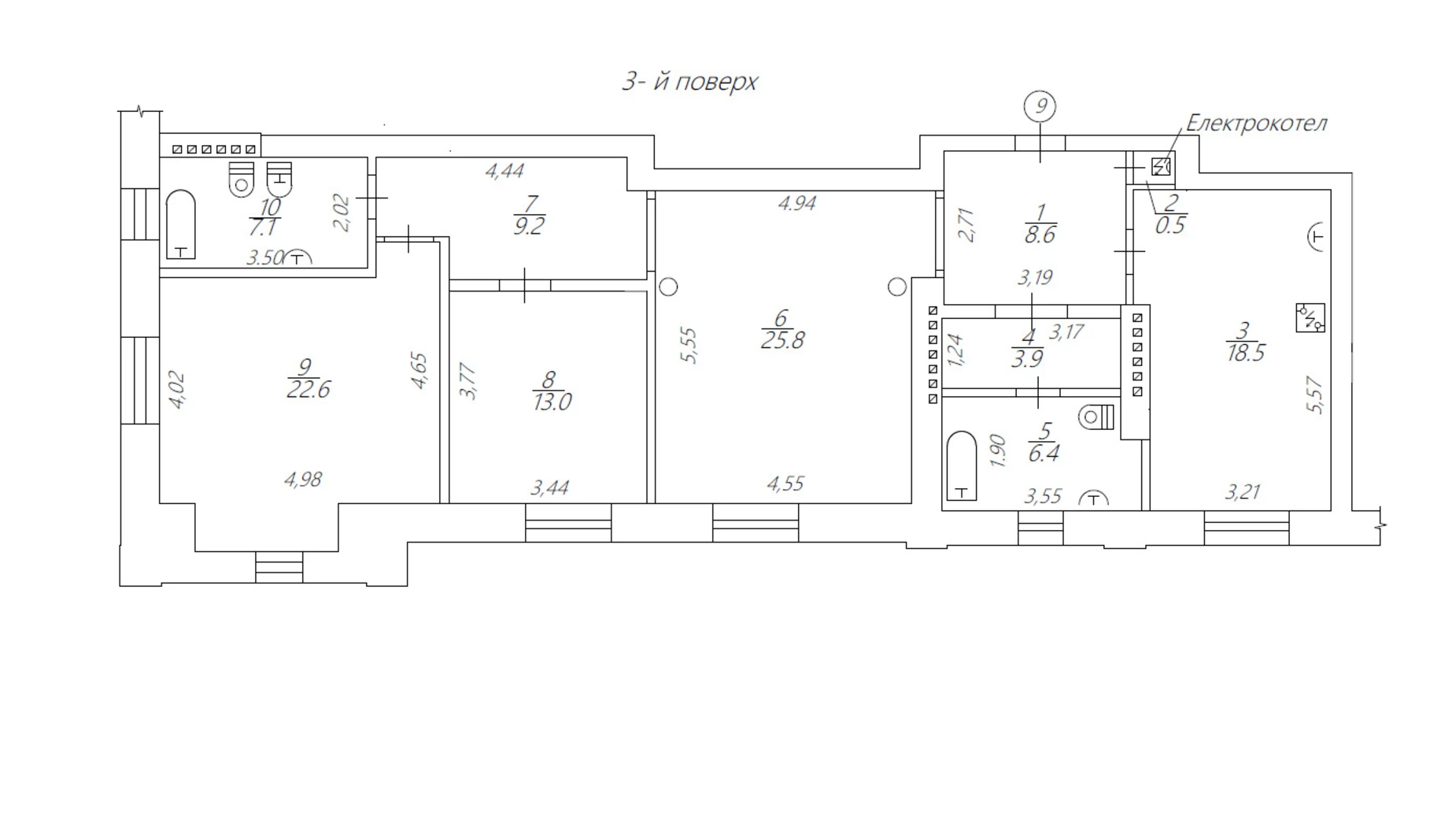 Продається 3-кімнатна квартира 115.6 кв. м у Рівному, вул. Драгоманова, 32 - фото 2