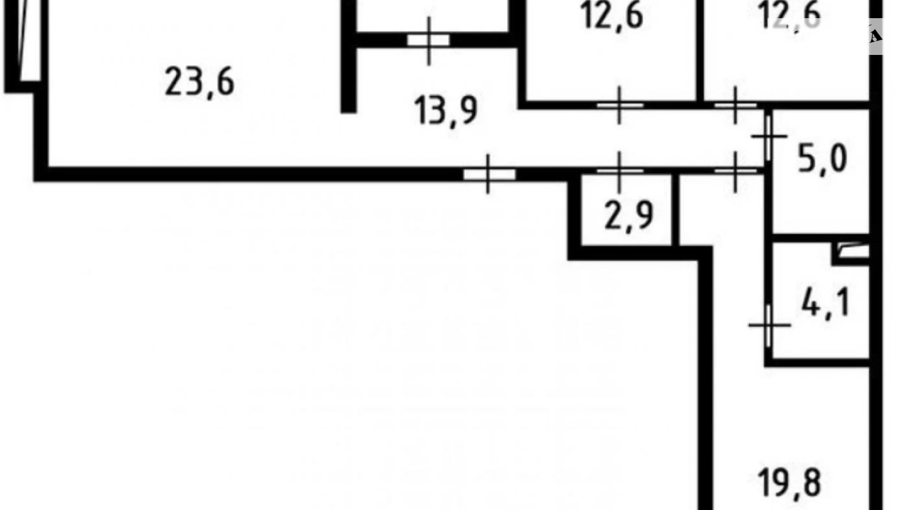 Продается 3-комнатная квартира 96.6 кв. м в Киеве, ул. Осокорская, 2А - фото 2
