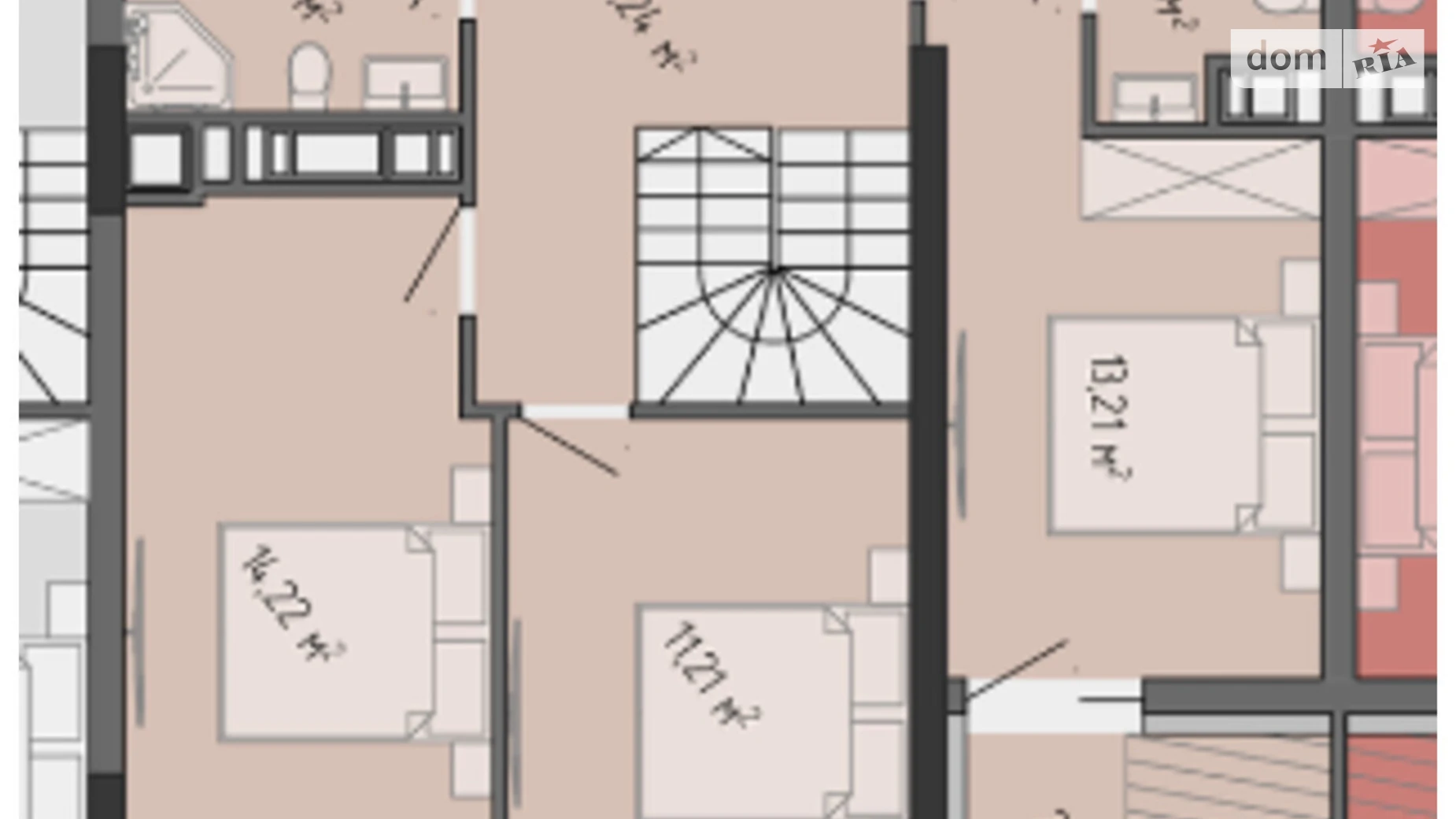 4-комнатная квартира 119.06 кв. м в Тернополе, ул. Бордуляка - фото 3
