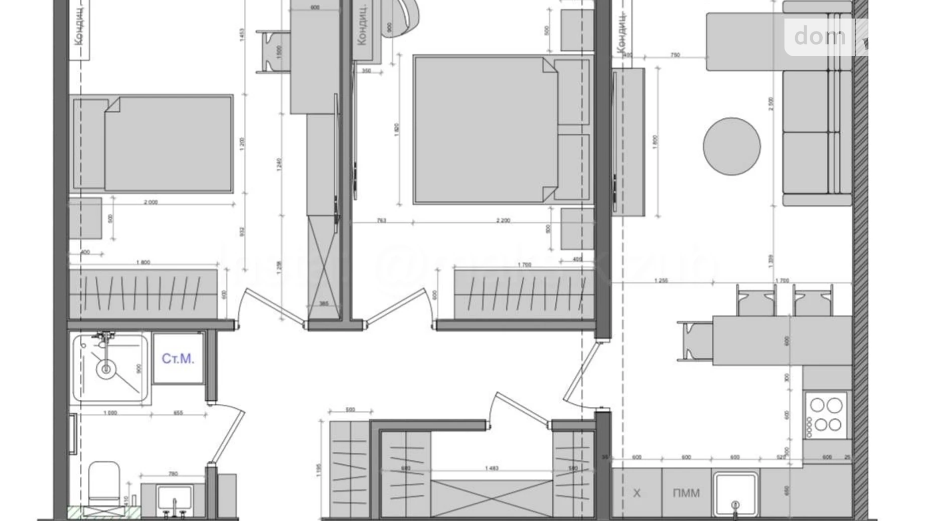 Продается 2-комнатная квартира 61 кв. м в Киеве, цена: 147900 $ - фото 2