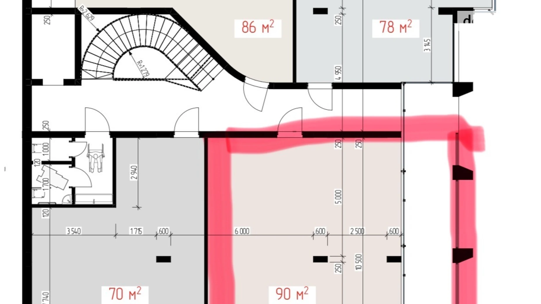 Продається приміщення вільного призначення 90 кв. м в 3-поверховій будівлі, цена: 225000 $ - фото 2