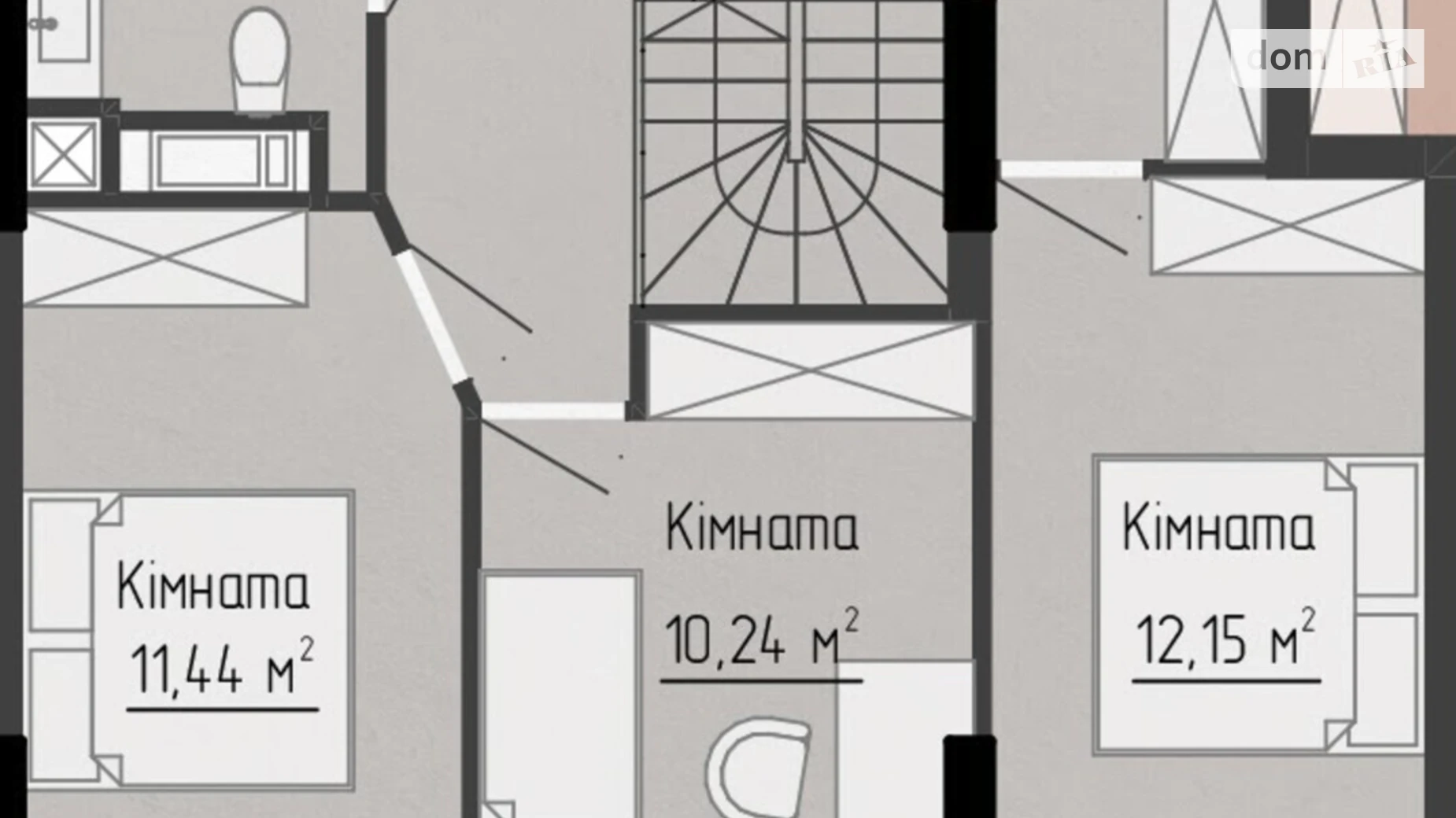 4-кімнатна квартира 107.85 кв. м у Тернополі, вул. Яреми, 18 - фото 3
