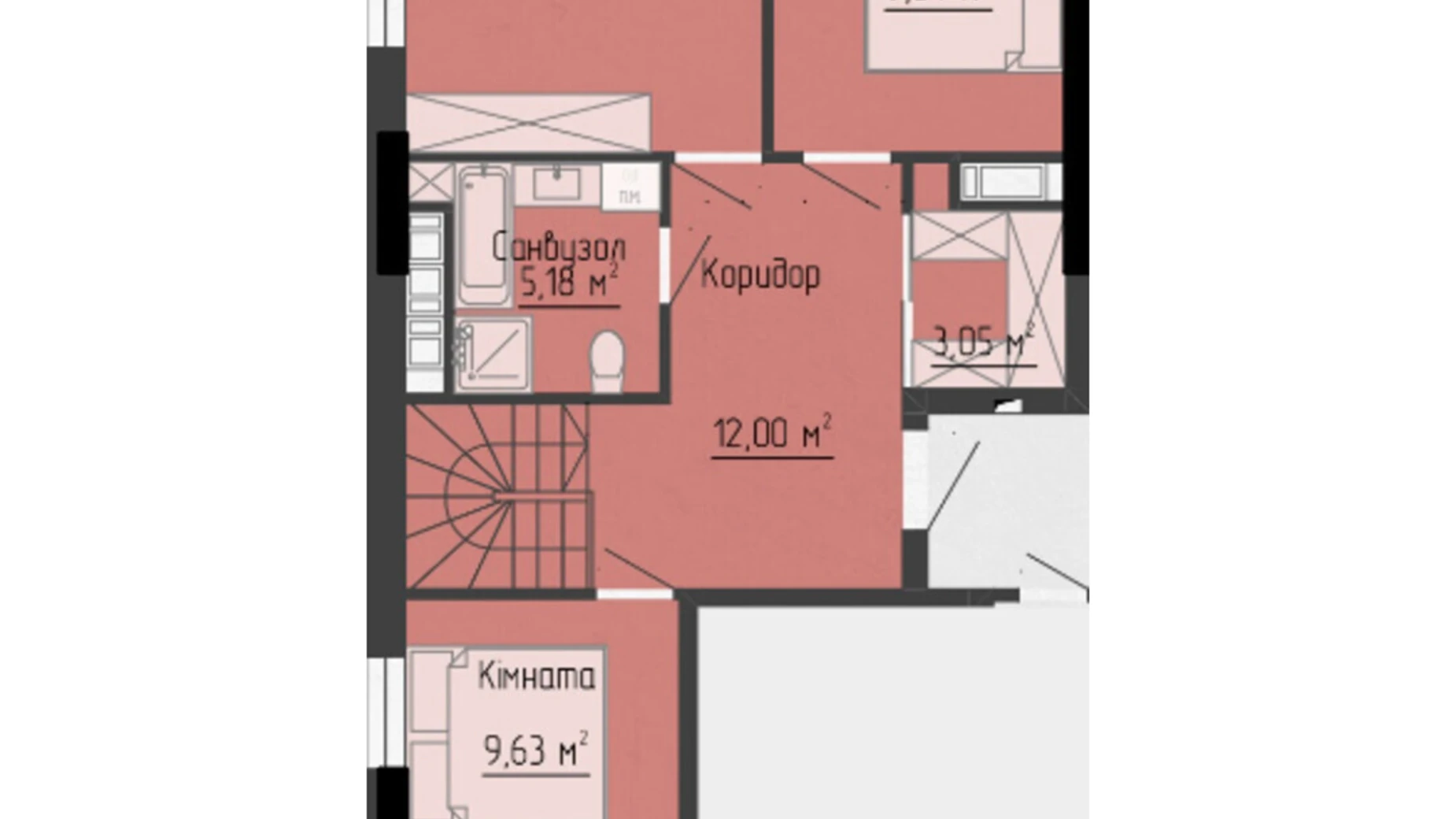5-комнатная квартира 128.85 кв. м в Тернополе, ул. Яремы, 18 - фото 3