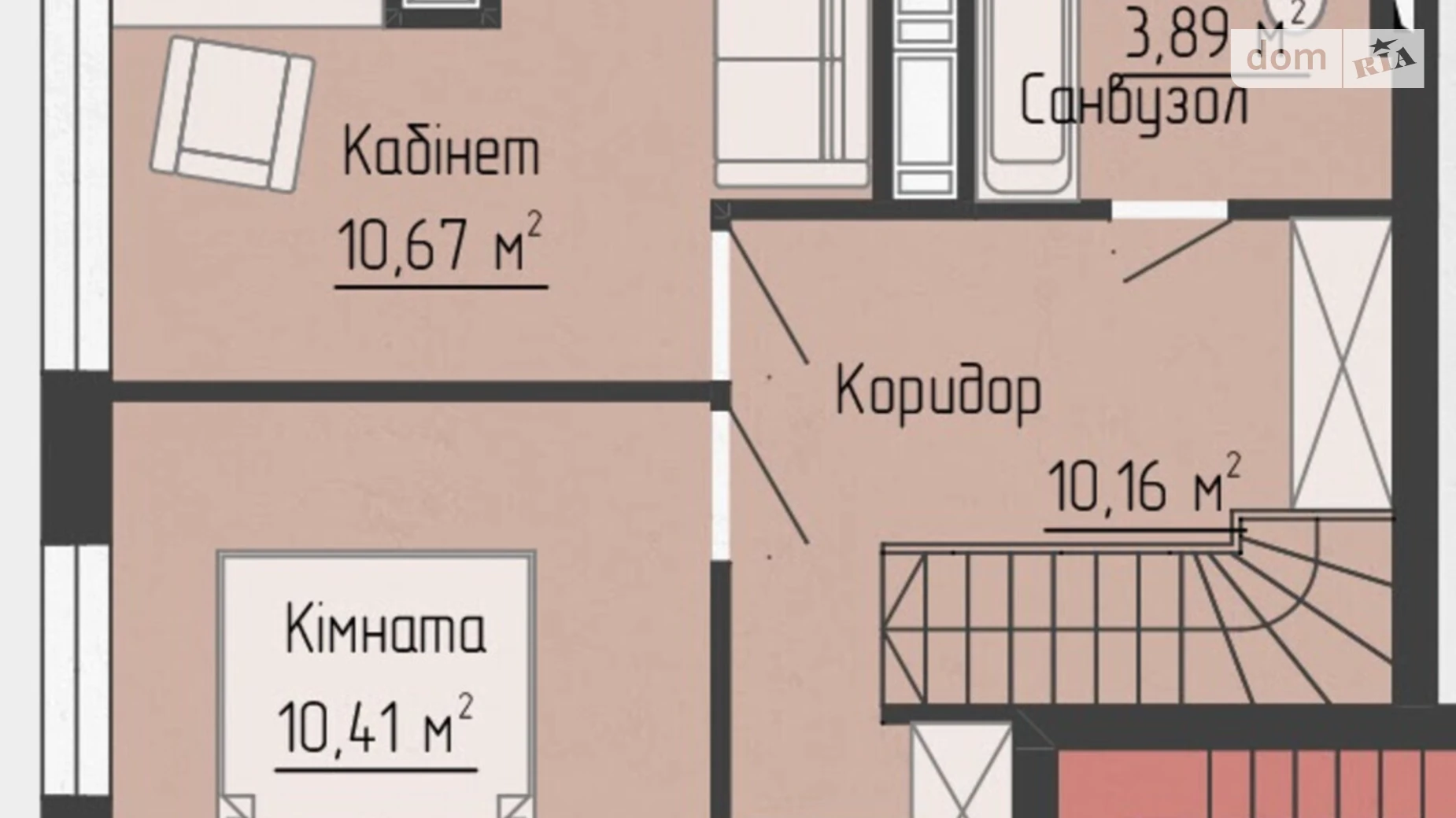 2-кімнатна квартира 72.66 кв. м у Тернополі, вул. Яреми, 18 - фото 3