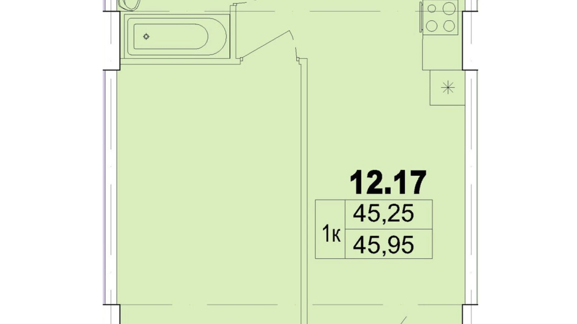 Продается 1-комнатная квартира 45.95 кв. м в Одессе, ул. Чубаевская, 1 - фото 2