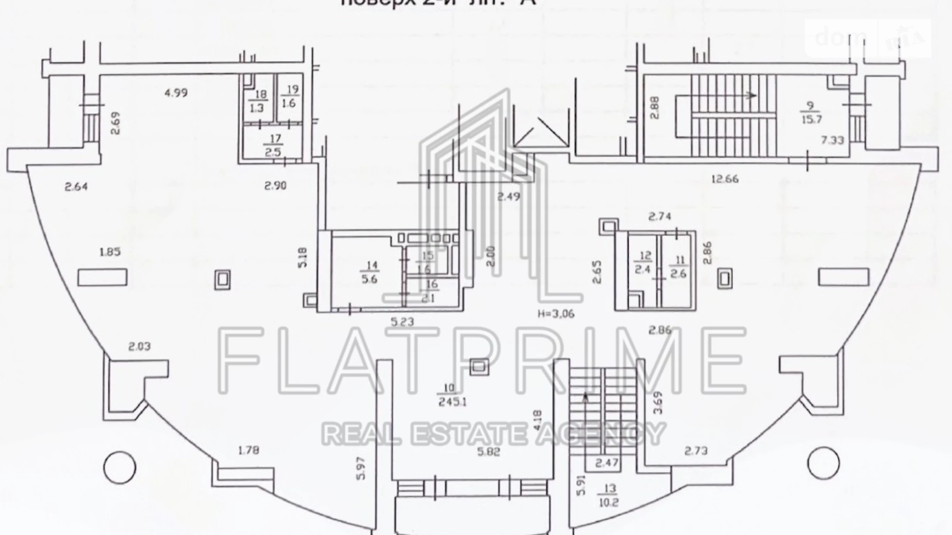 Продается помещения свободного назначения 543.5 кв. м в 30-этажном здании, цена: 685000 $ - фото 2