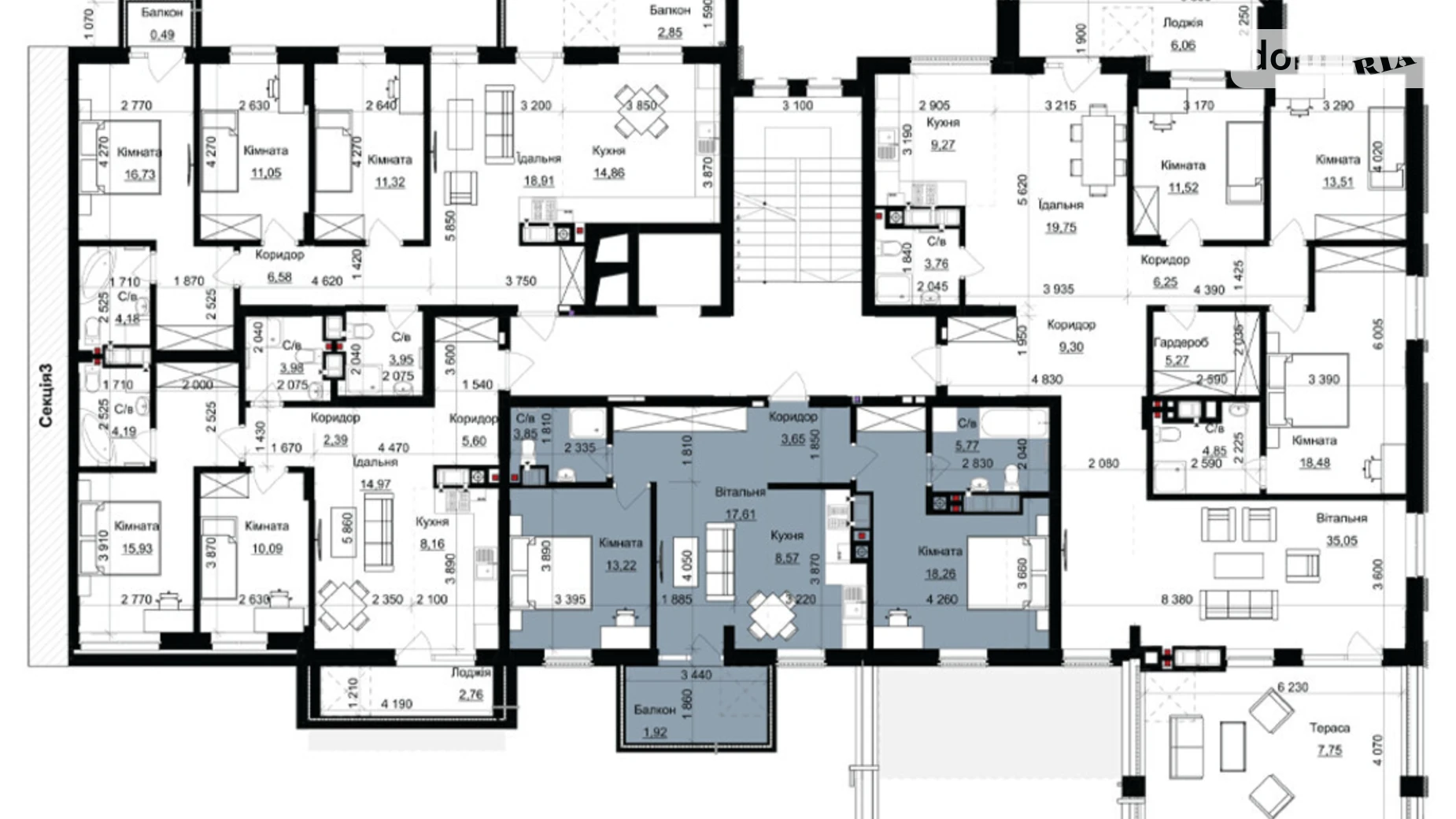 Продается 2-комнатная квартира 72.85 кв. м в Львове, ул. Пасечная, 154 - фото 3