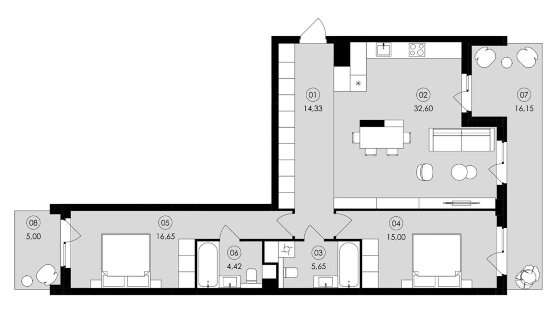 Продается 2-комнатная квартира 95 кв. м в Сокольниках, ул. Героев Майдана - фото 2