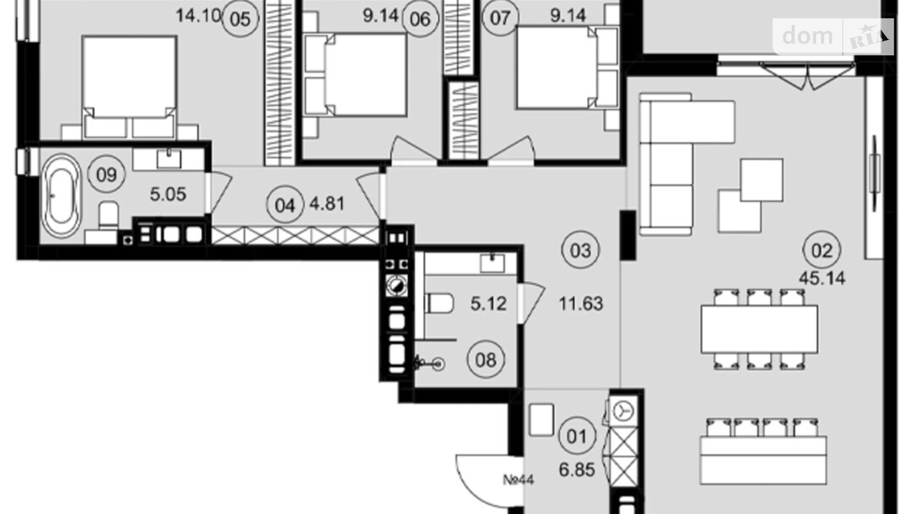Продается 3-комнатная квартира 116.77 кв. м в Львове, ул. Пасечная, 154 - фото 2