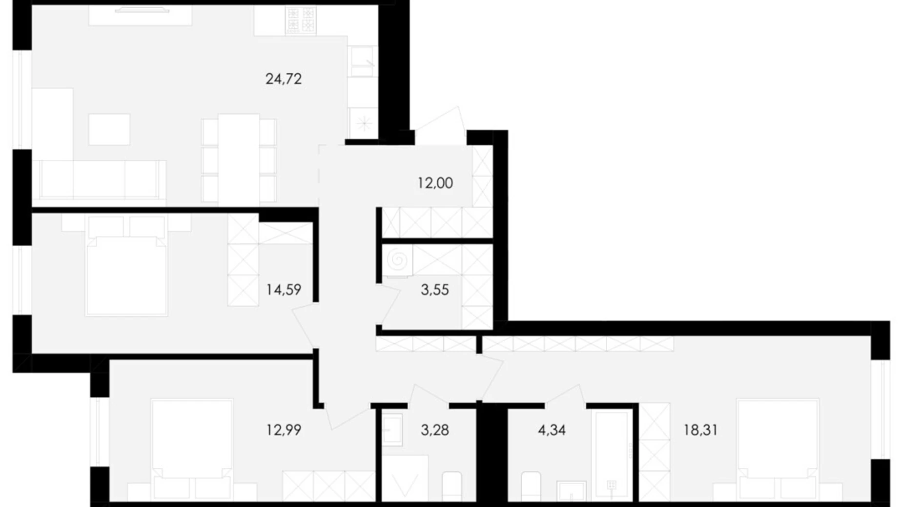 Продается 3-комнатная квартира 95.8 кв. м в Сокольниках, вул. Героев Майдана - фото 2