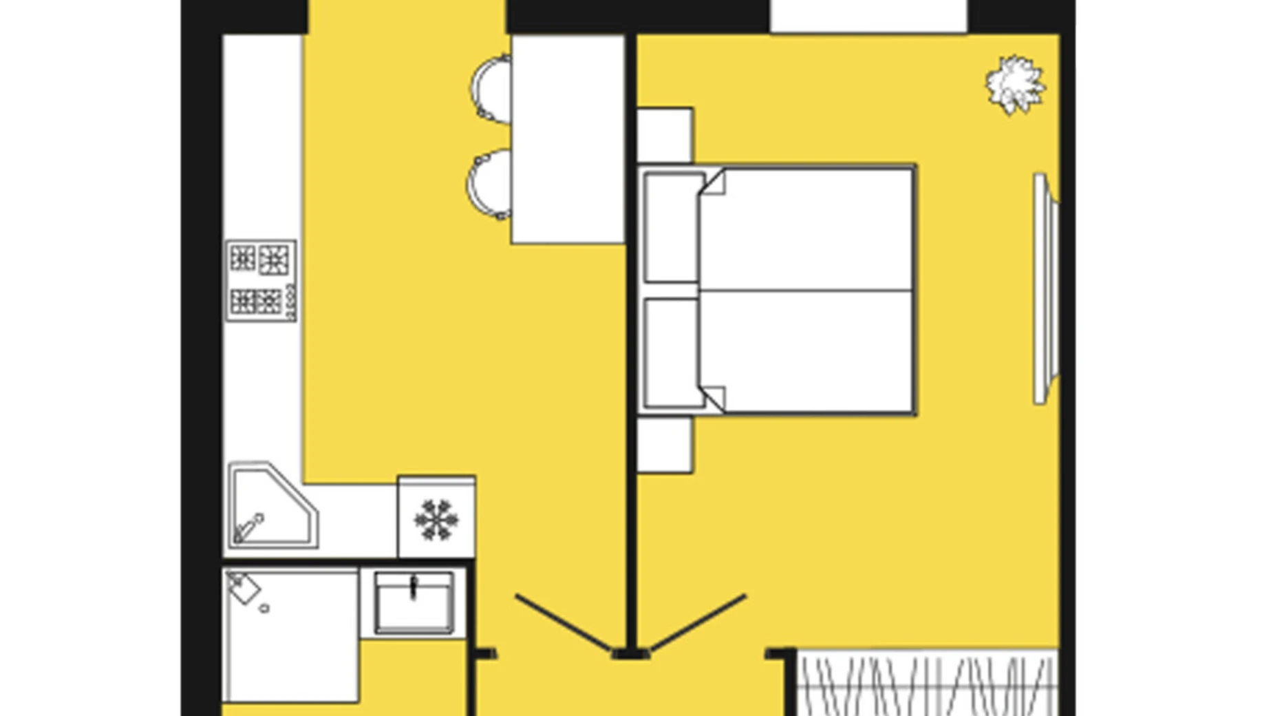 Продается 1-комнатная квартира 45 кв. м в Слобожанском, ул. Семейная, 6 - фото 2