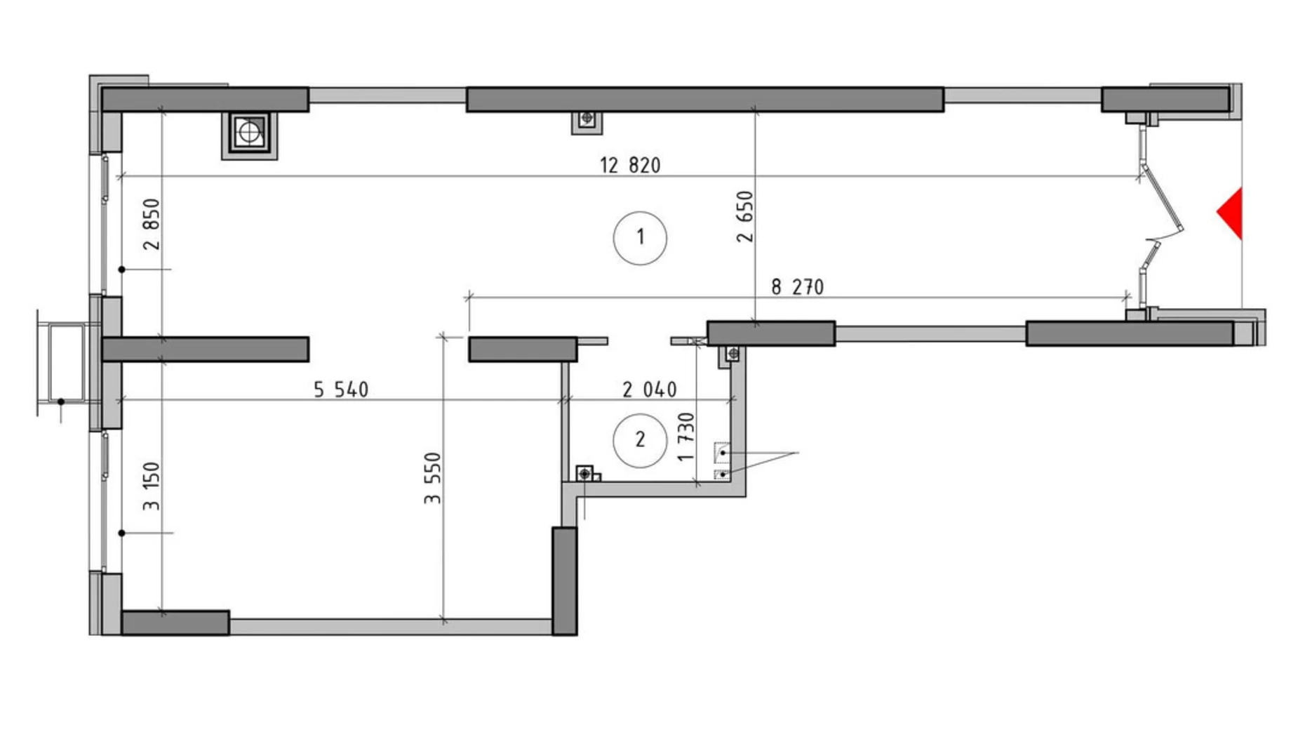 Продается офис 57.2 кв. м в бизнес-центре, цена: 87688 $ - фото 2