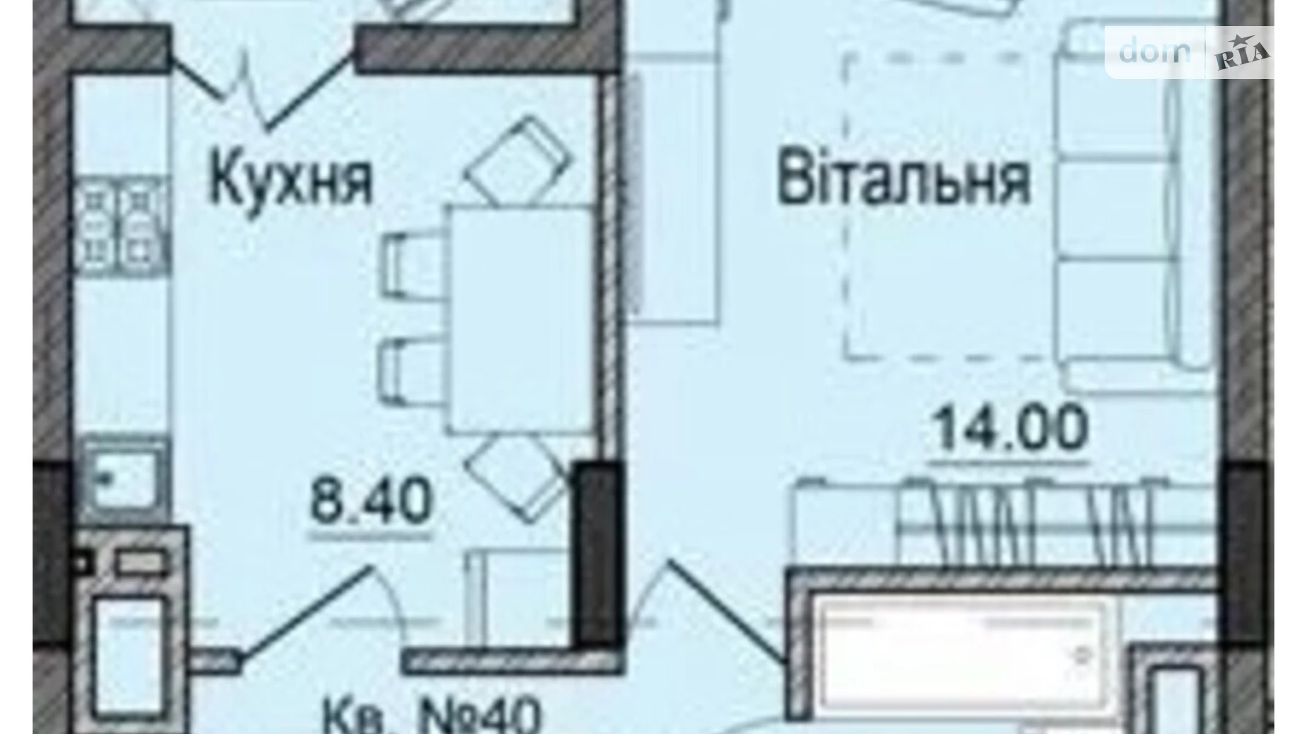 Продается 1-комнатная квартира 36.2 кв. м в Черновцах, ул. Сторожинецкая - фото 2