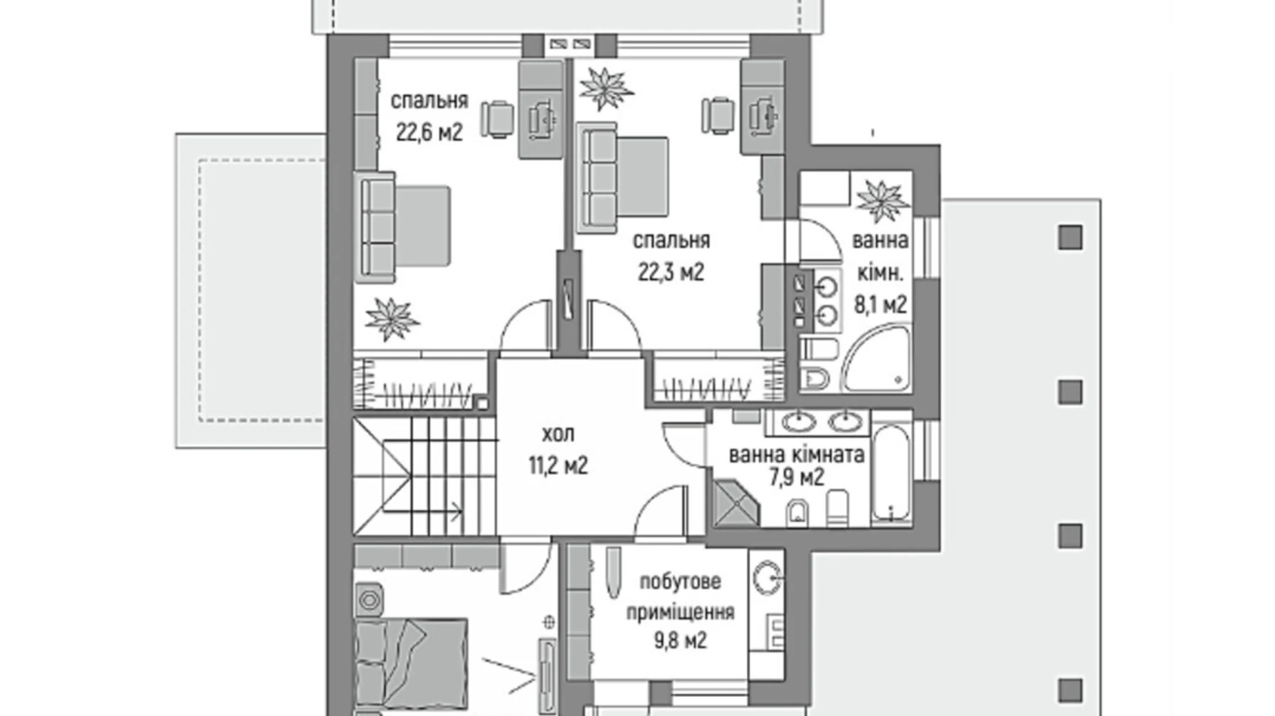 Продается дом на 2 этажа 230 кв. м с балконом, цена: 260000 $ - фото 3