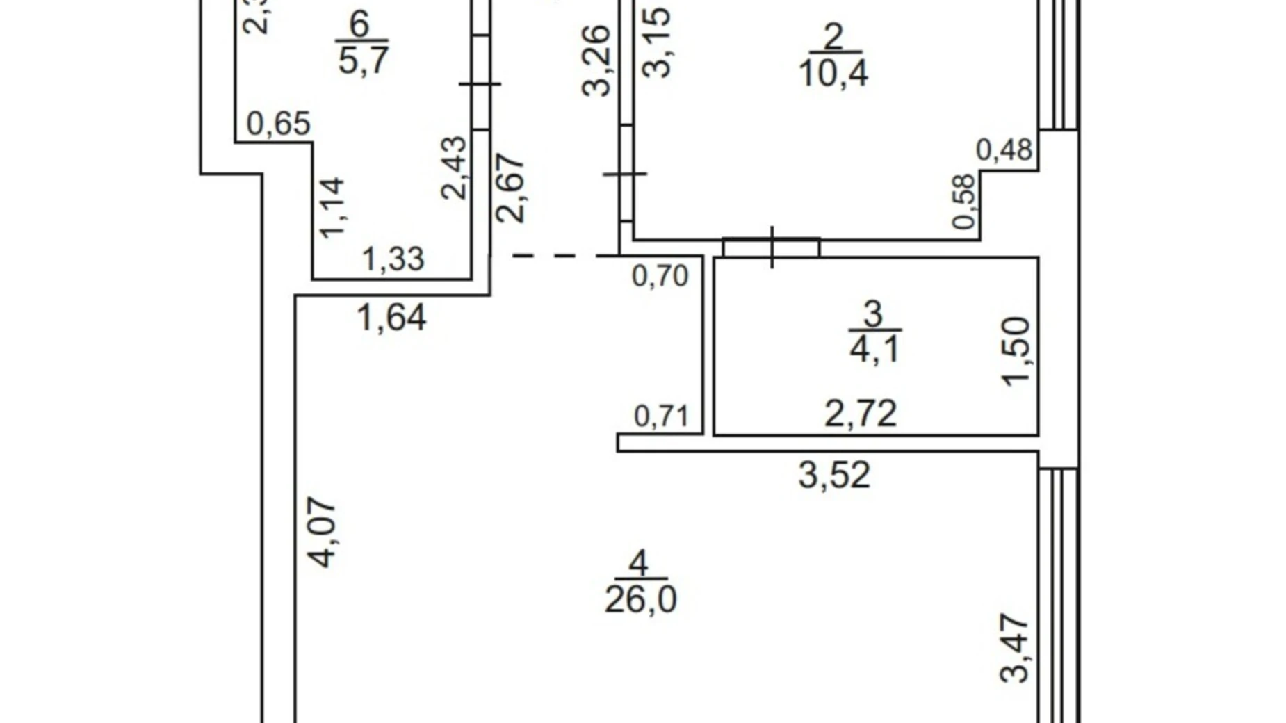 Продається 2-кімнатна квартира 52.6 кв. м у Ужгороді, вул. Сергія Мартина(Паризької Комуни), 4 - фото 2