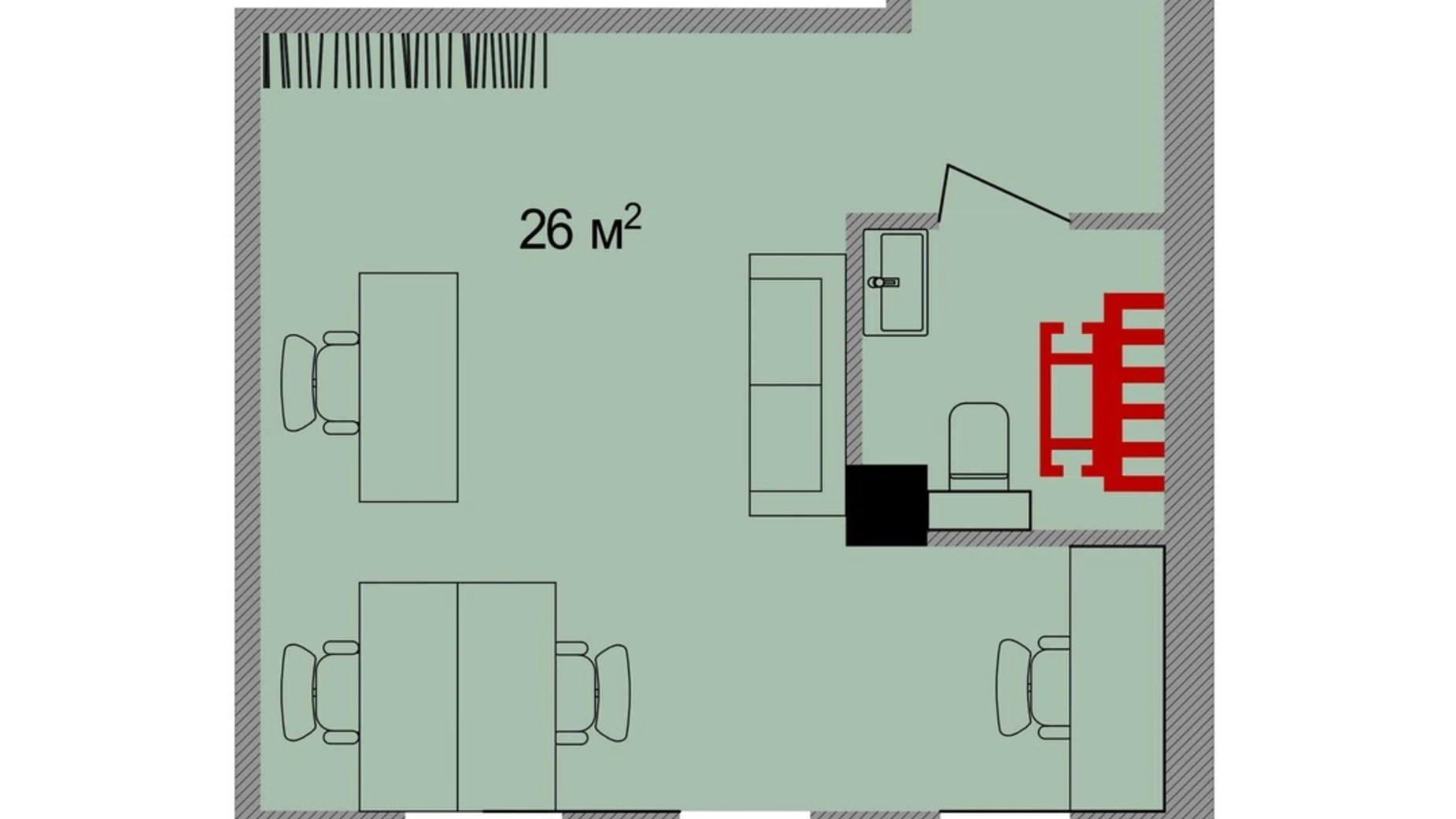 Продается офис 26 кв. м в бизнес-центре, цена: 28600 $ - фото 2