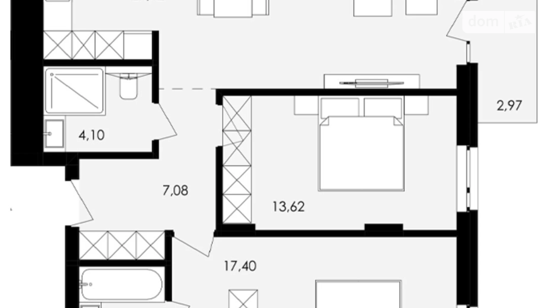Продається 2-кімнатна квартира 73.73 кв. м у Львові, вул. Замарстинівська, 76 - фото 2