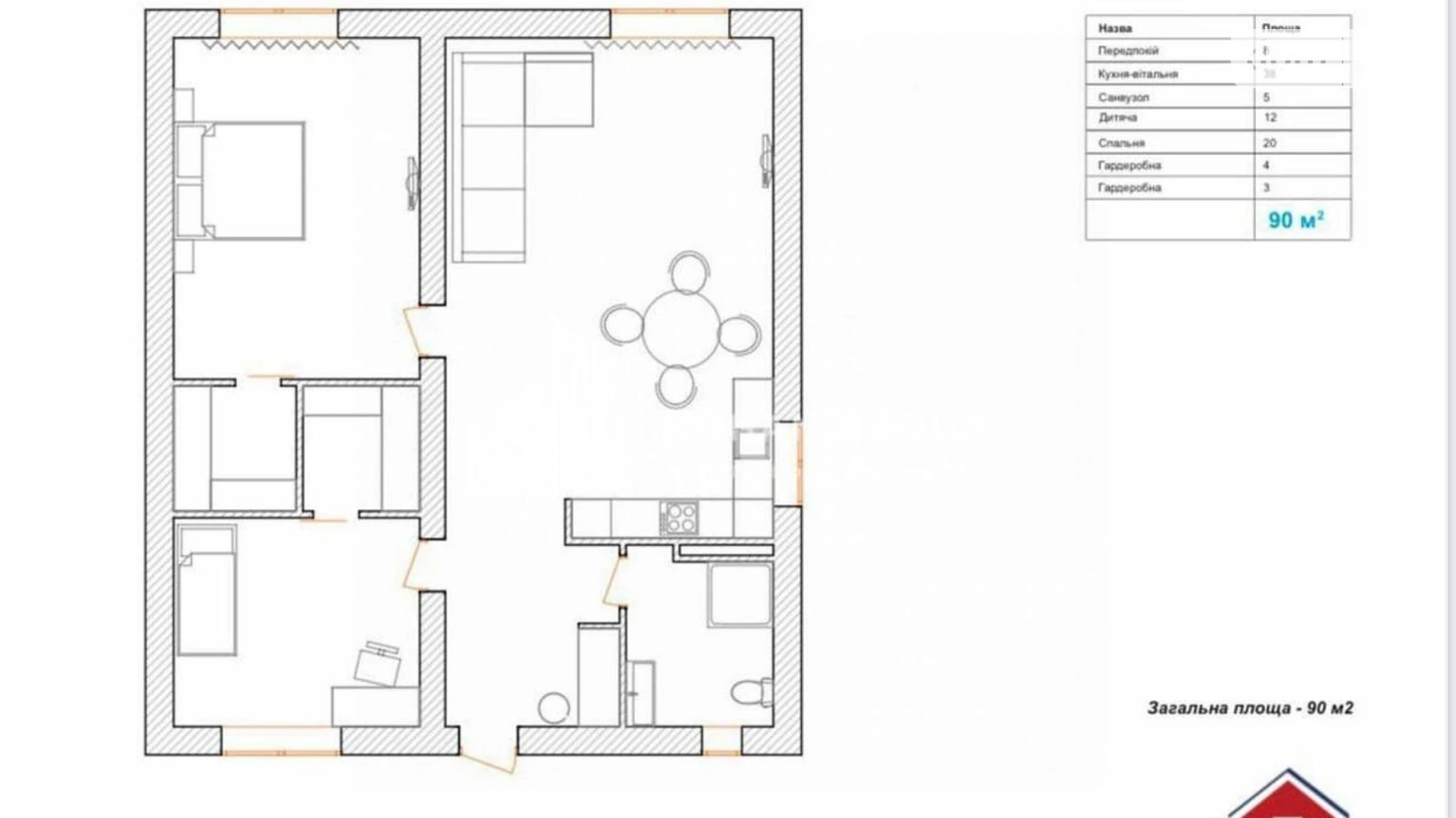 Продается дом на 2 этажа 90 кв. м с баней/сауной, цена: 93500 $ - фото 3