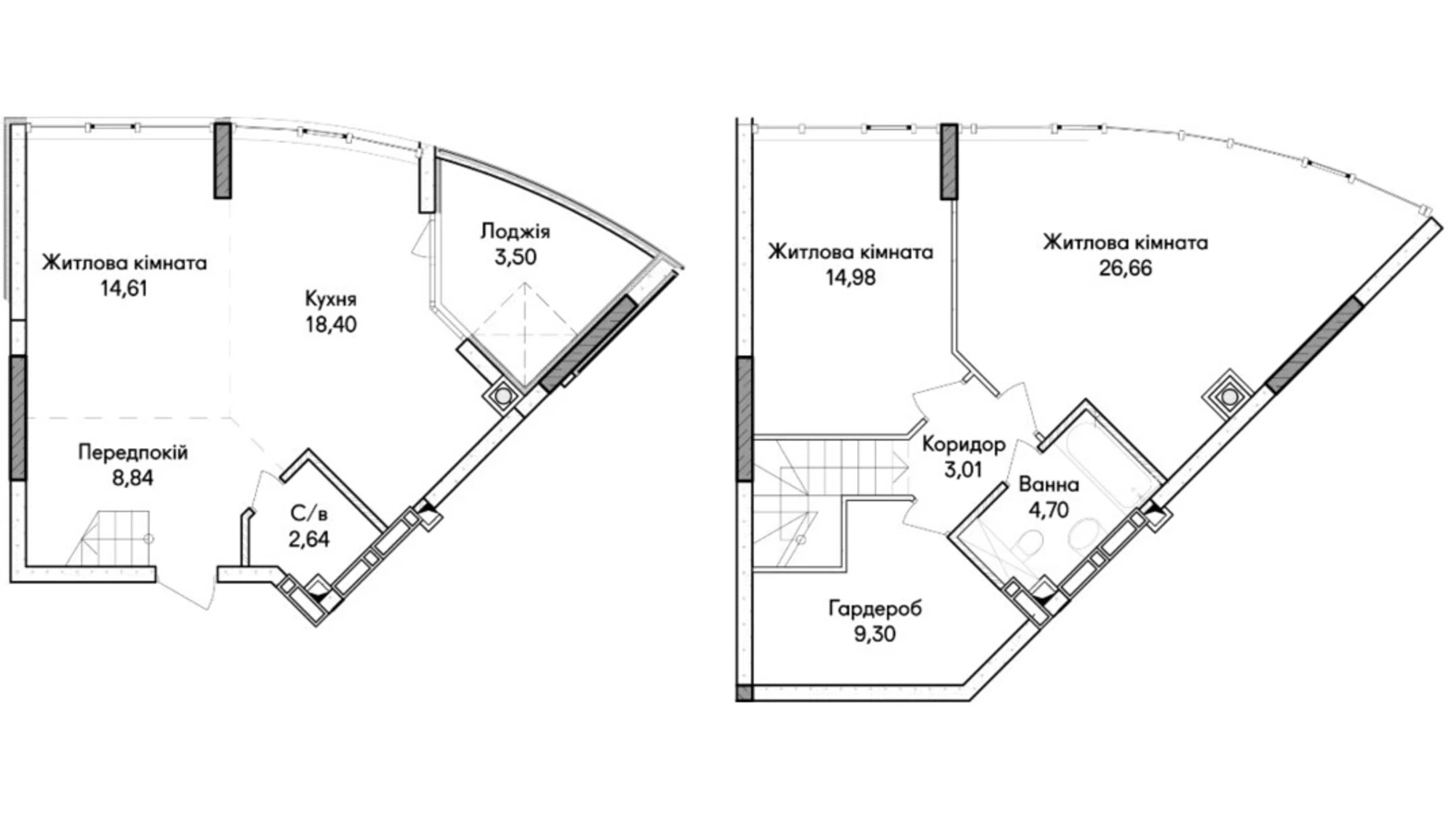 Продается 3-комнатная квартира 105 кв. м в Ирпене, ул. Ольги Кобылянской(Достоевского), 1В - фото 2