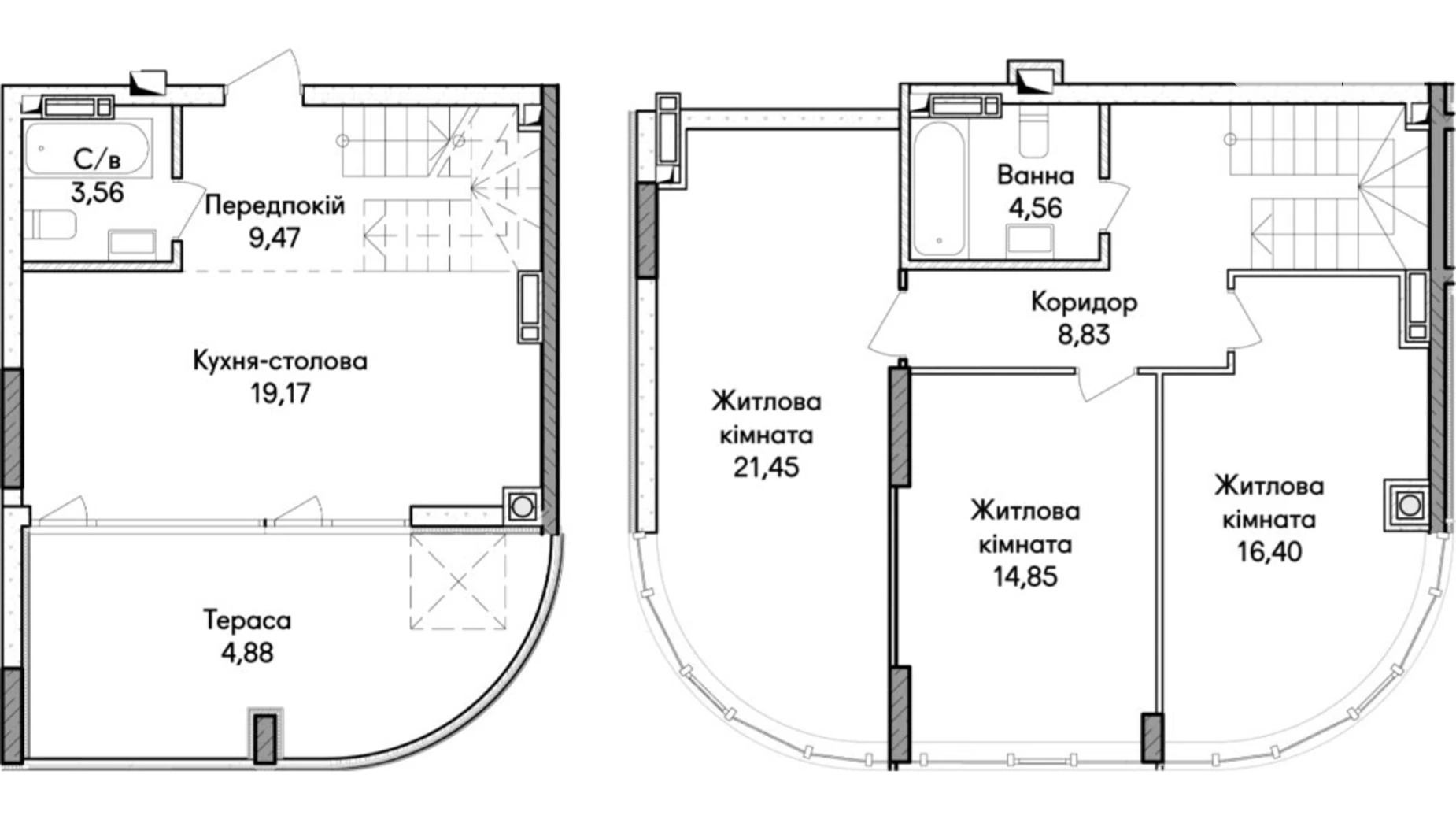Продается 3-комнатная квартира 103 кв. м в Ирпене, ул. Ольги Кобылянской(Достоевского), 1В - фото 2