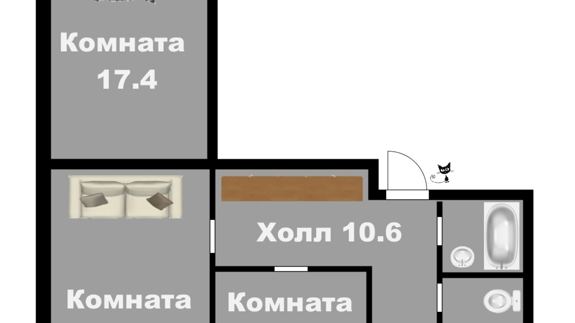 3-комнатная квартира 69 кв. м в Запорожье, цена: 18000 $ - фото 2