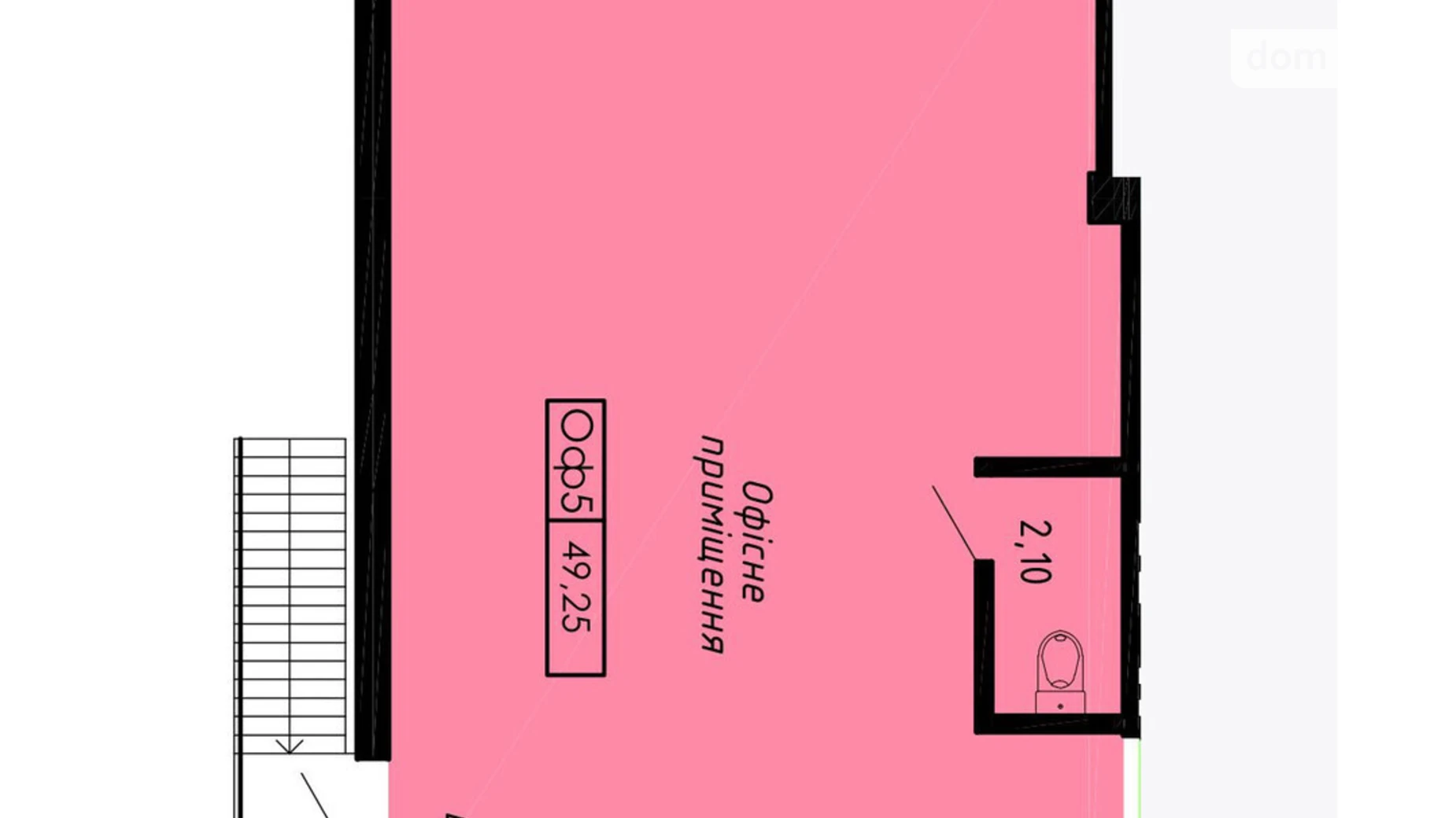 Продается офис 49.25 кв. м в бизнес-центре, цена: 73875 $ - фото 2