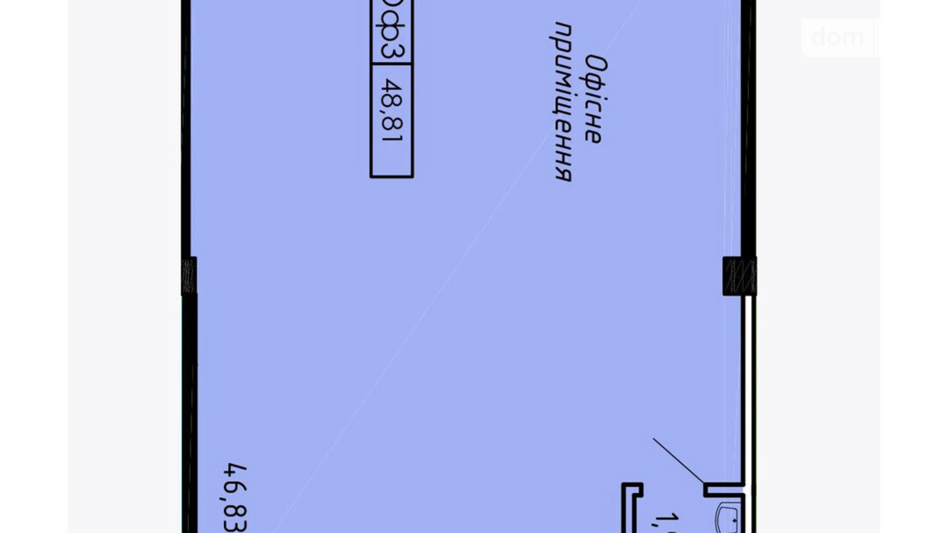 Продается офис 48.81 кв. м в бизнес-центре, цена: 87858 $ - фото 2