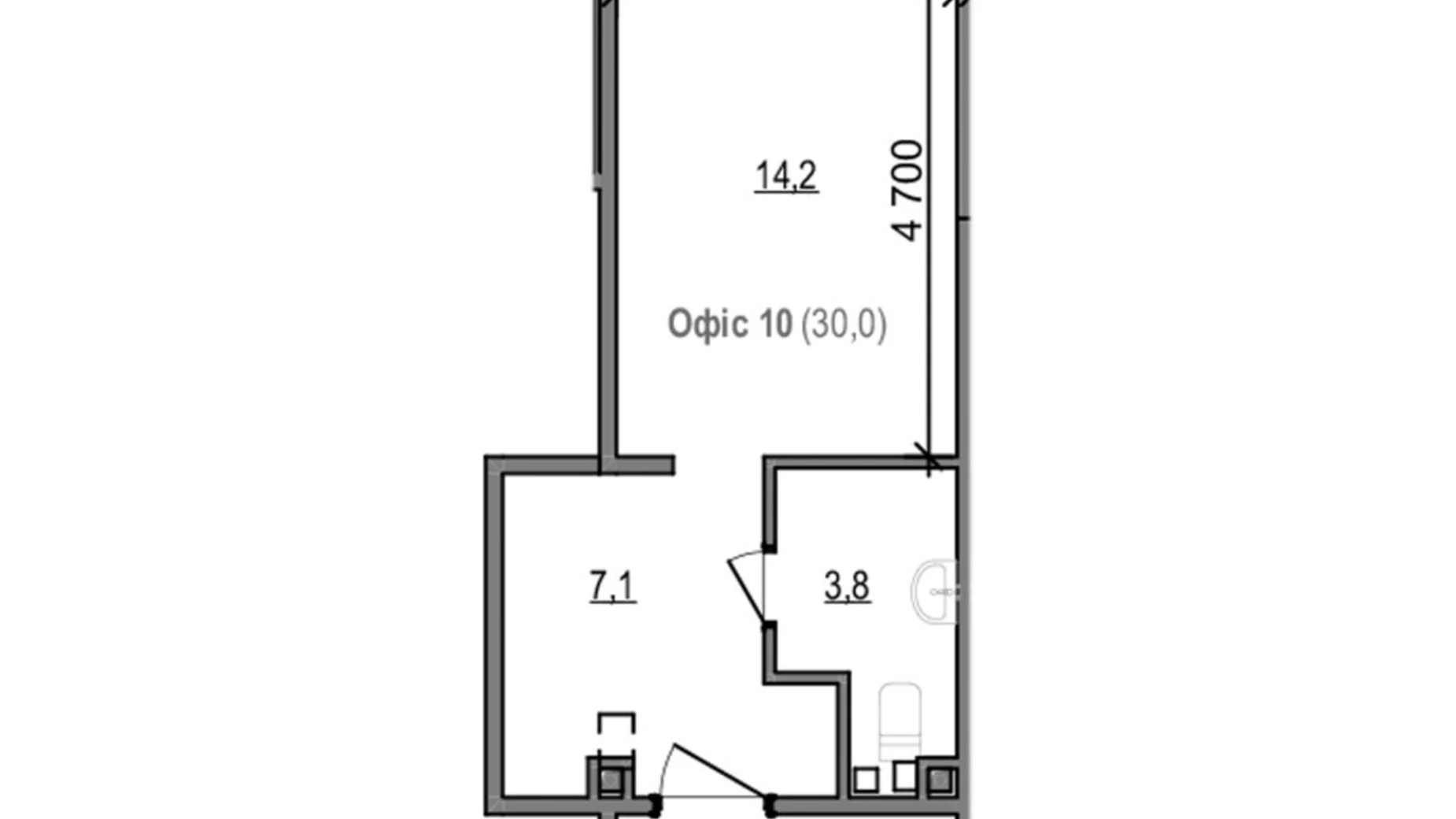 Продается офис 30 кв. м в бизнес-центре, цена: 36150 $ - фото 3