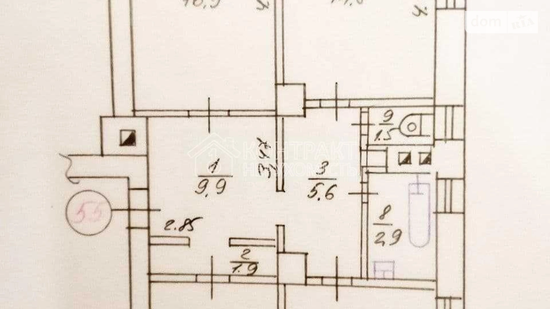 Продается 3-комнатная квартира 75.6 кв. м в Харькове, Григоровское шоссе, 83 - фото 2