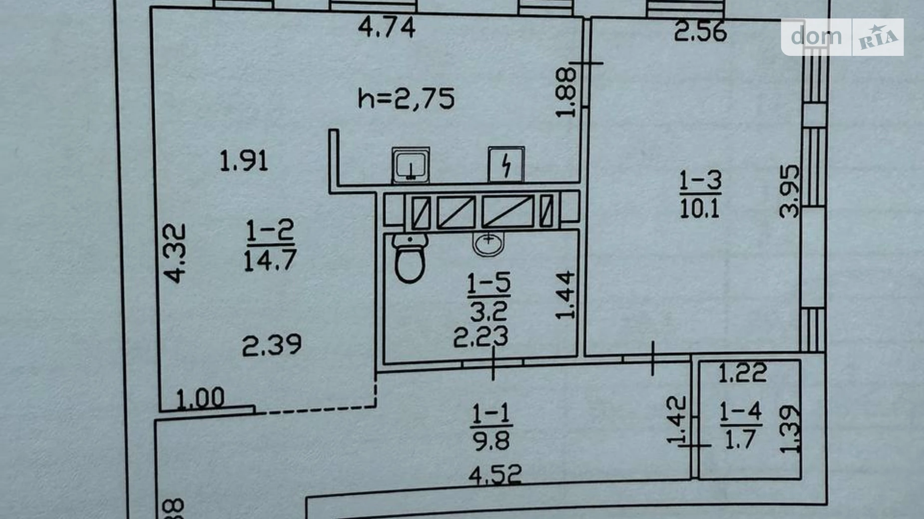 Продается 1-комнатная квартира 39.5 кв. м в Чабанах, Одесское шоссе, 6-1 корпус 2 - фото 2