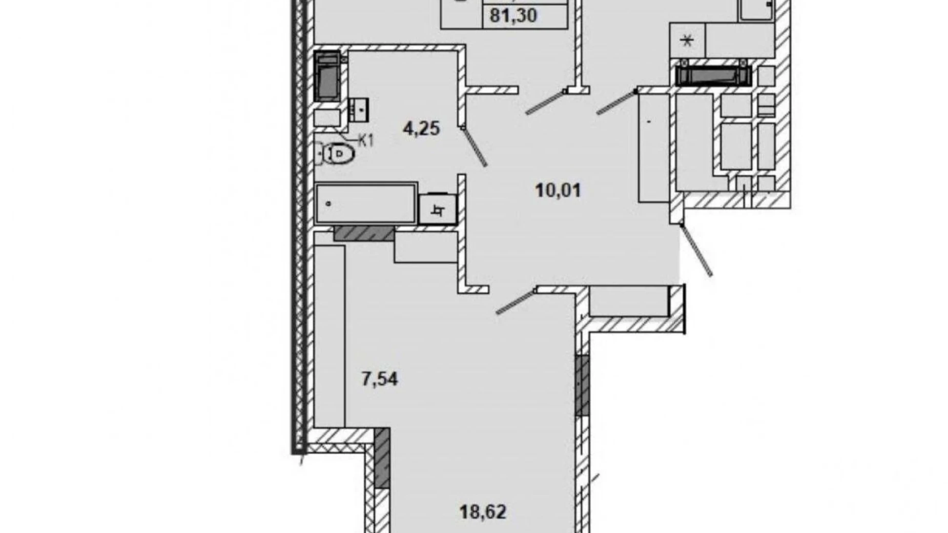 Продается 2-комнатная квартира 81.3 кв. м в Львове, ул. Миколайчука - фото 3