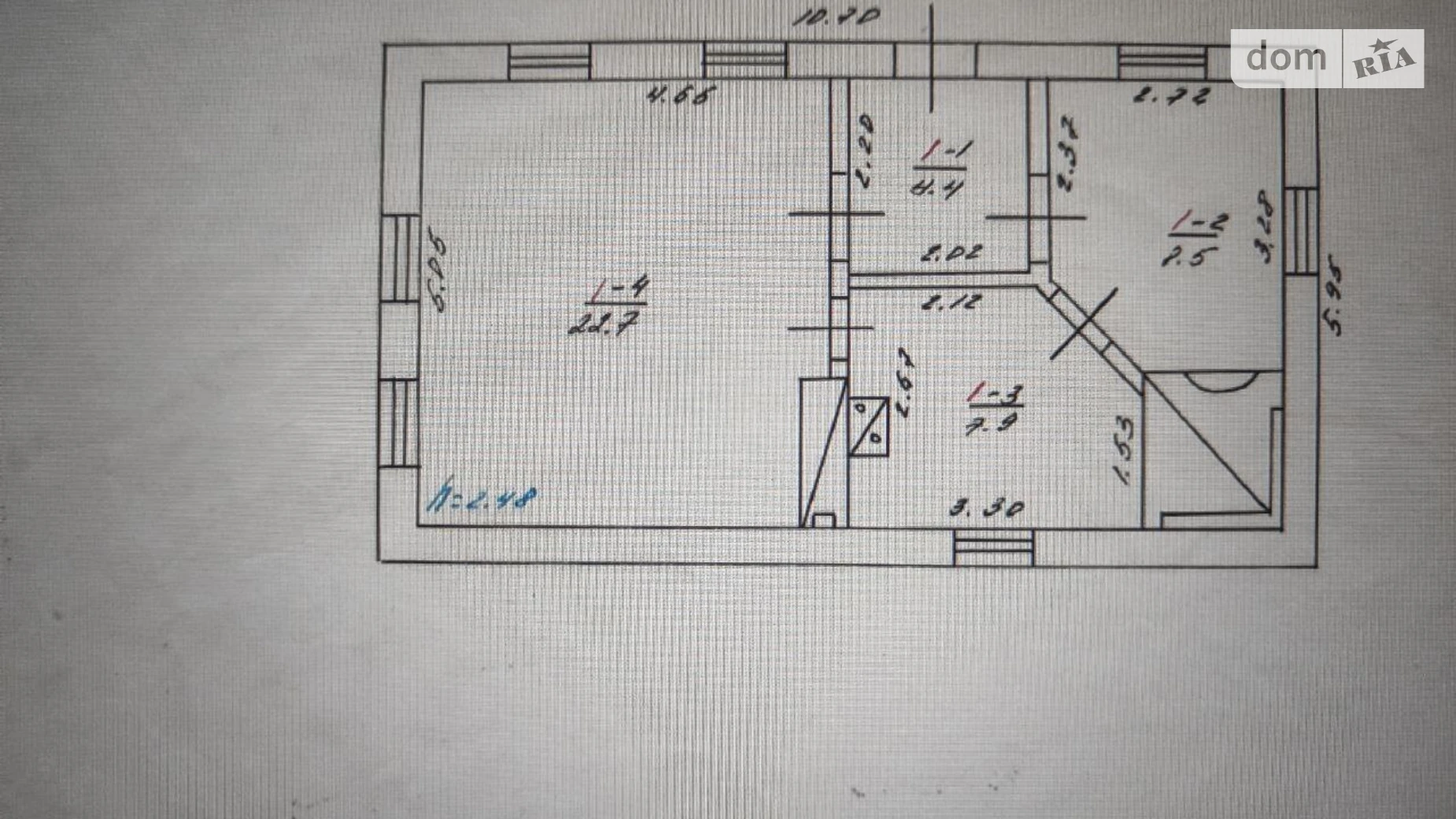 Продается одноэтажный дом 43.5 кв. м с балконом, цена: 6000 $ - фото 2