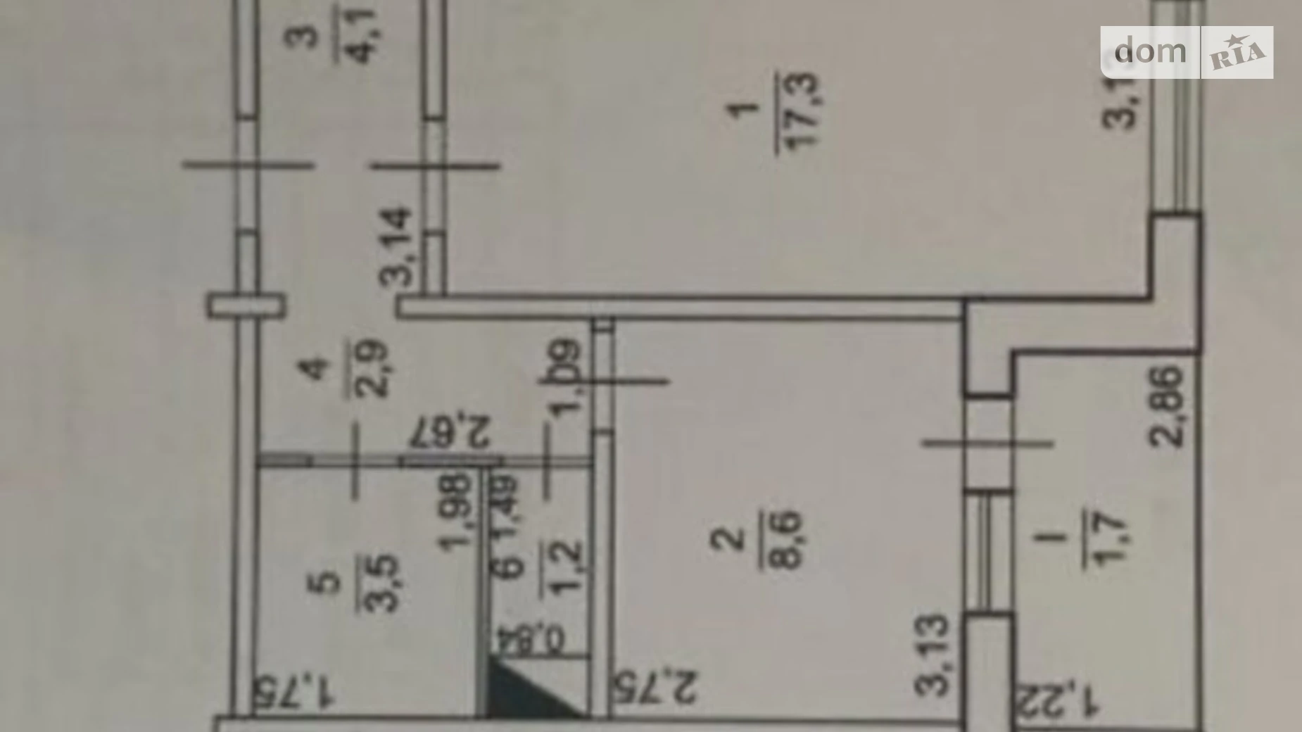 Продается 1-комнатная квартира 39.3 кв. м в Чернигове, ул. Красносельского, 45 - фото 3