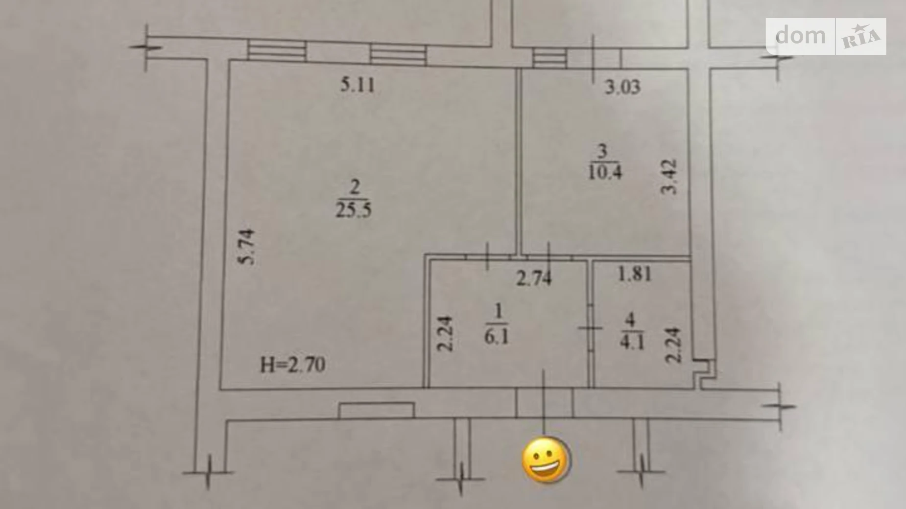 Продается 1-комнатная квартира 48.1 кв. м в Харькове, ул. Мира - фото 4