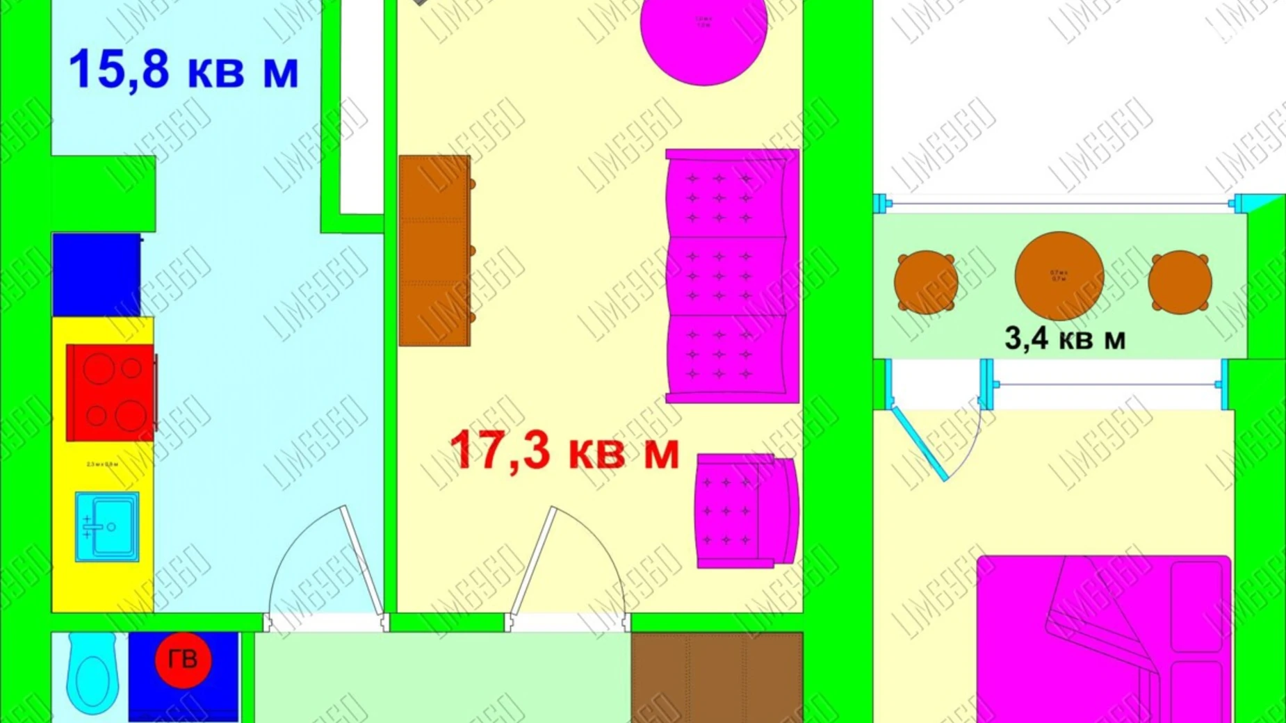 Продается 2-комнатная квартира 65 кв. м в Киеве, просп. Владимира Ивасюка, 20А - фото 3