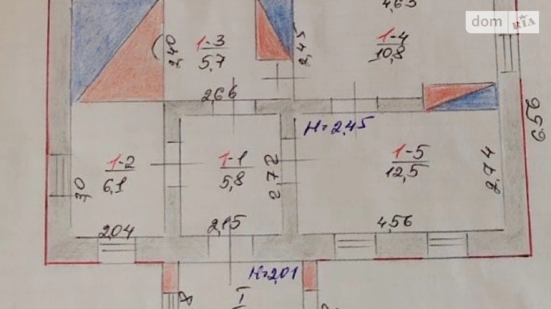 Продається одноповерховий будинок 47.1 кв. м з каміном, цена: 7800 $ - фото 5