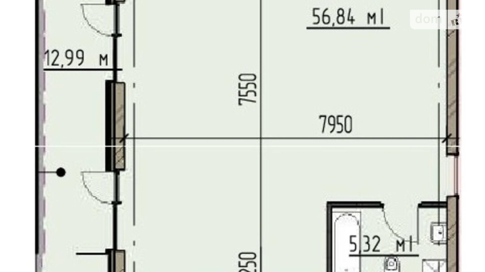 Продается 2-комнатная квартира 75.08 кв. м в Днепре, ул. Вернадского Владимира, 25 - фото 5