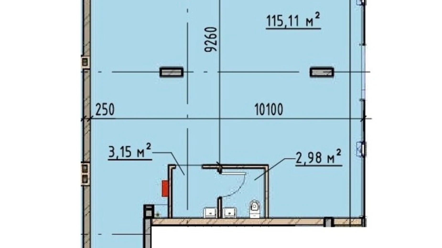 Продается офис 121.24 кв. м в бизнес-центре, цена: 209139 $ - фото 5