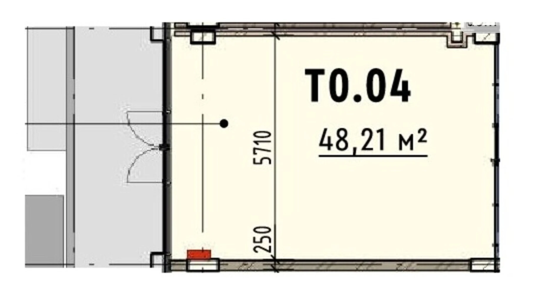 Продается объект сферы услуг 48.21 кв. м в 12-этажном здании, цена: 145835 $ - фото 5